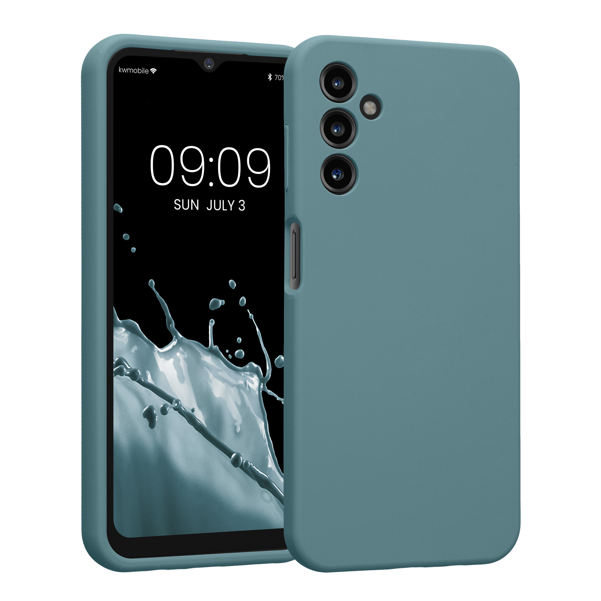 Kryt na mobil Samsung Galaxy A14 5G kwmobile slim matný TPU Antický kámen