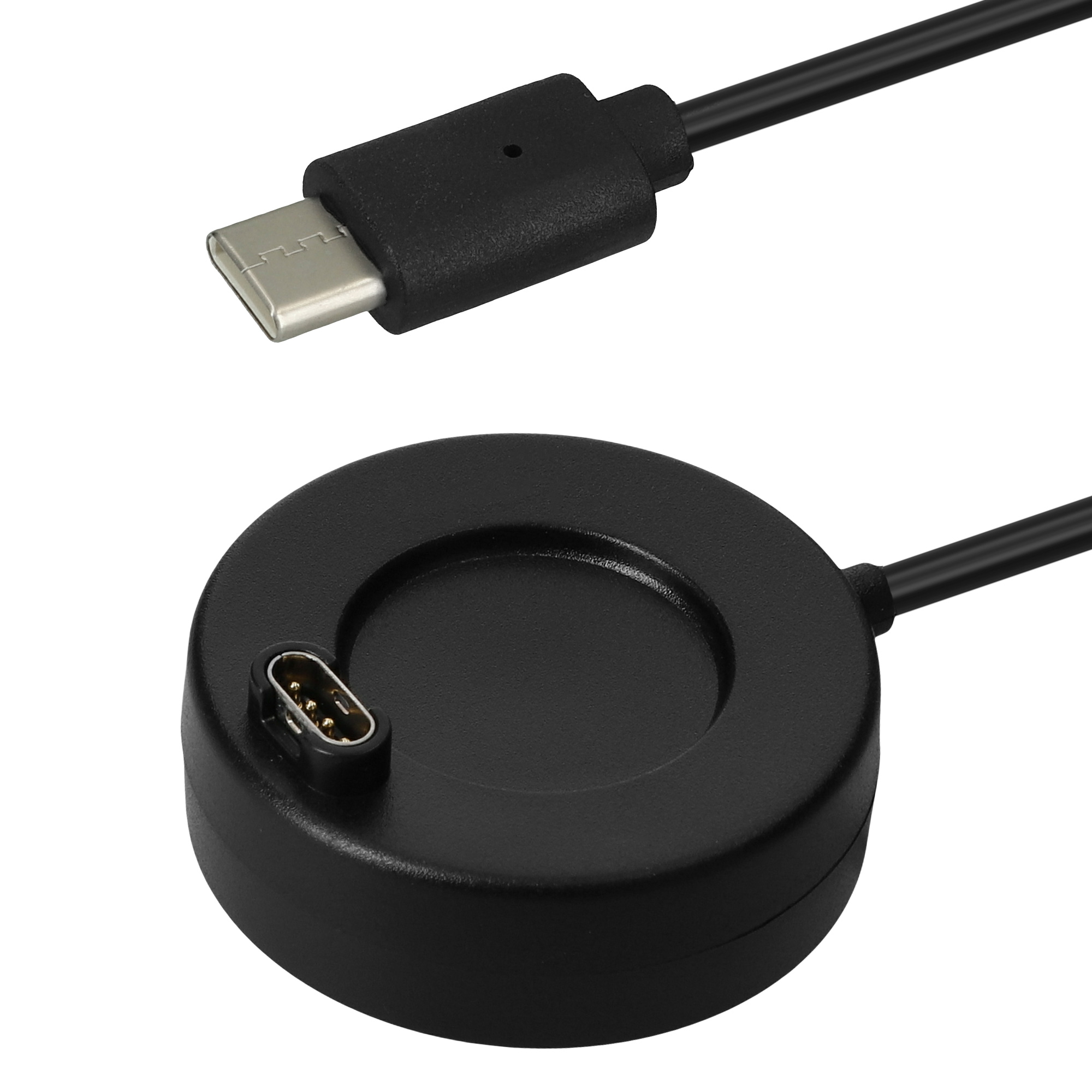 USB-C nabíjecí kabel pro chytré hodinky pro Garmin Venu Sq Music / Sq 2 / Venu 2 Plus / Fenix 7 / vivoactive 4 kwmobile - černá