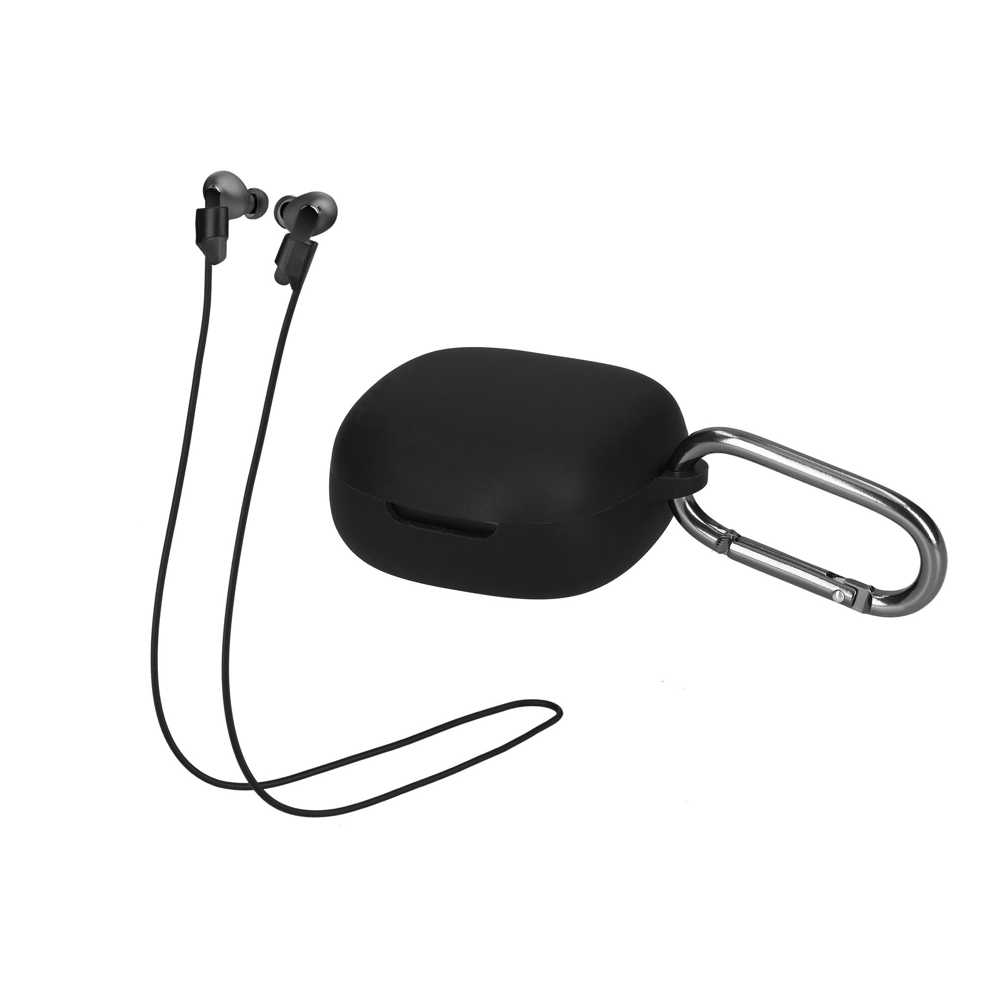Pouzdro na sluchátka kwmobile pro JBL Live Pro Plus, černá / černá
