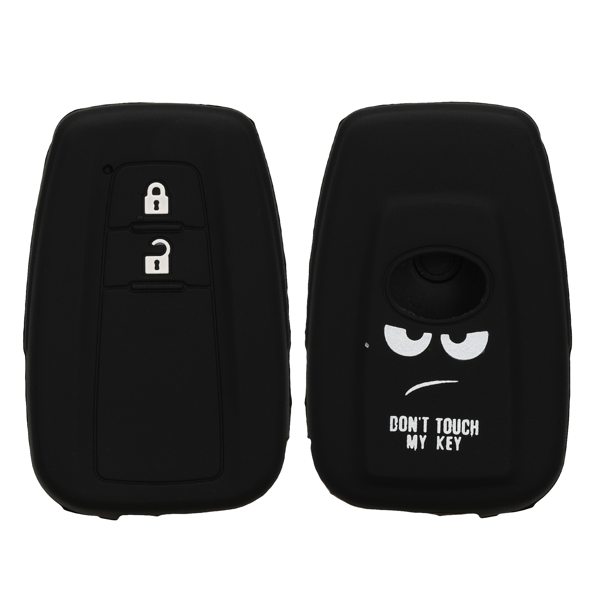 Pouzdro na klíč od auta Toyota 2 Button Car Key Smart Key kwmobile - bílá/černá