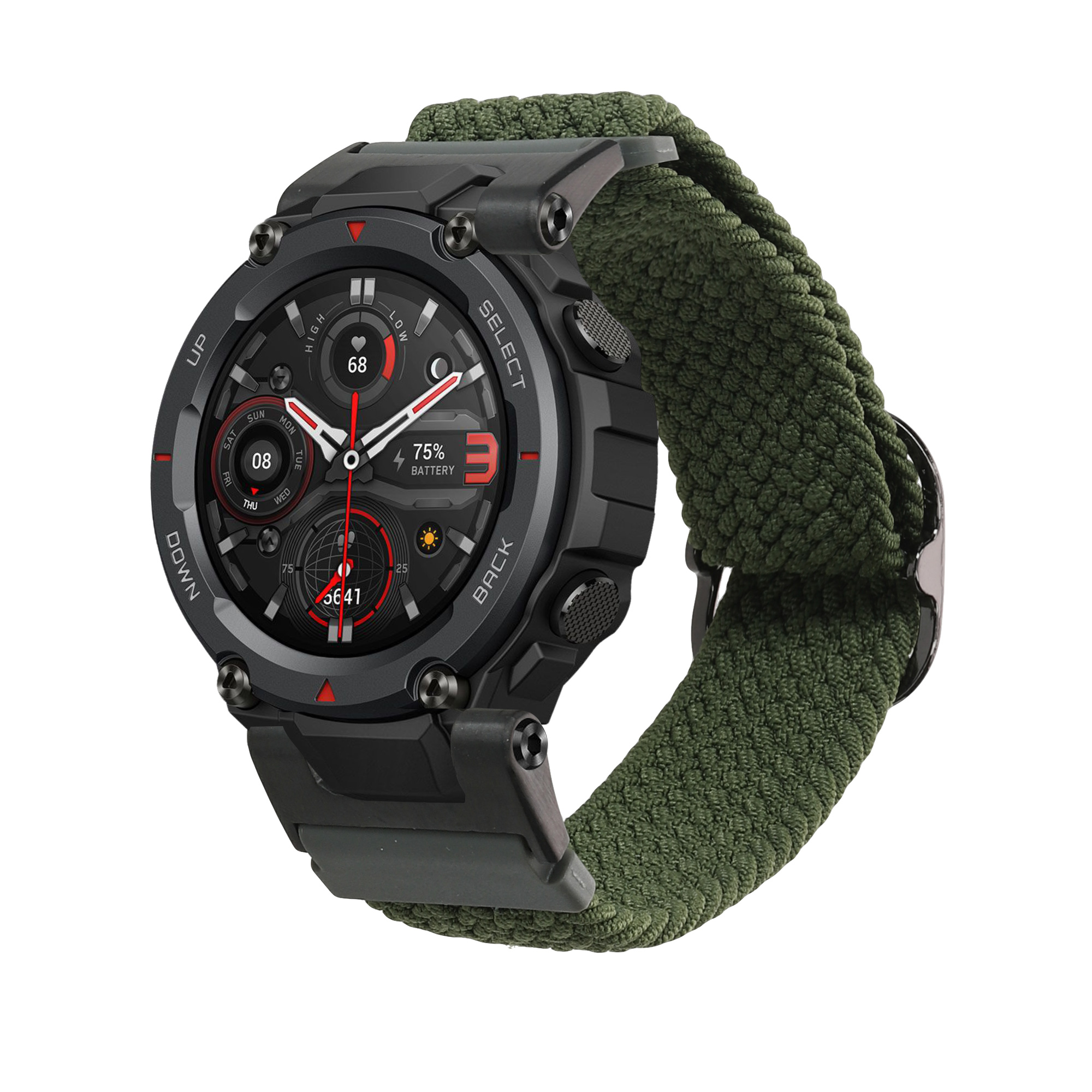 Řemínek pro Huami Amazfit T-Rex / T-Rex Pro kwmobile - tmavě zelená 
