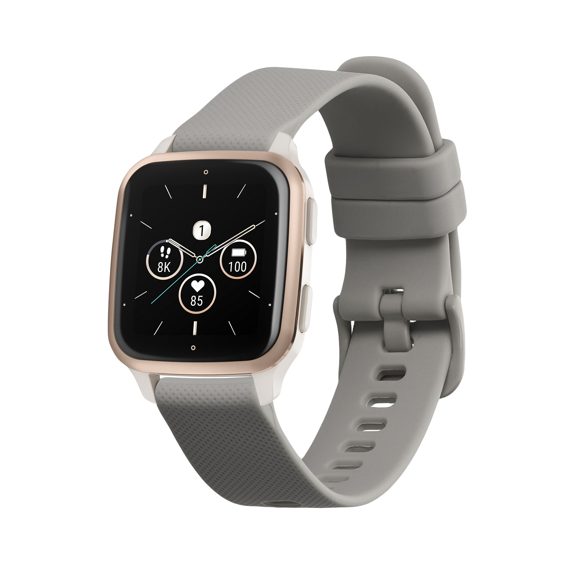 Řemínek kwmobile pro Garmin Venu Sq 2 Music / Sq 2 / Vivoactive 6 / Vivoactive 5 - šedá