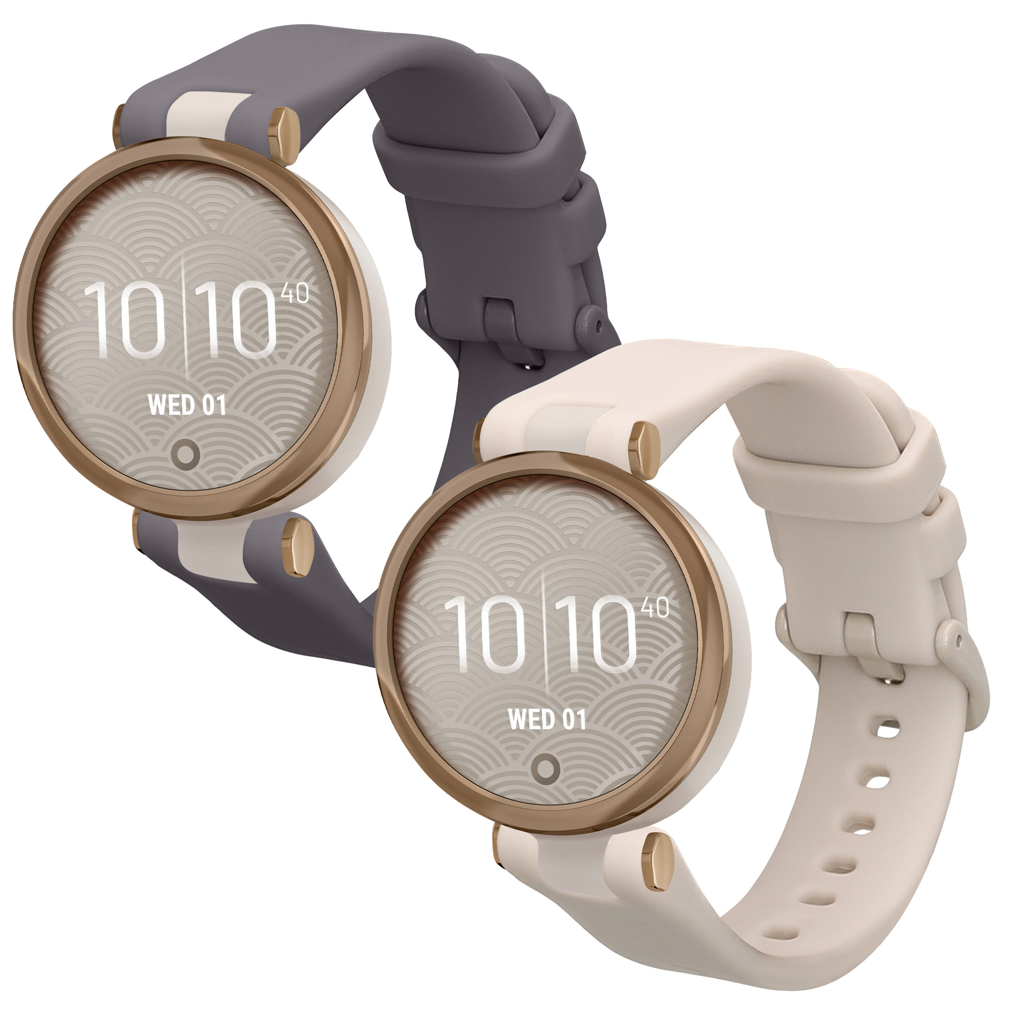 Řemínek kwmobile pro Garmin Lily Sport, levandulová / béžová