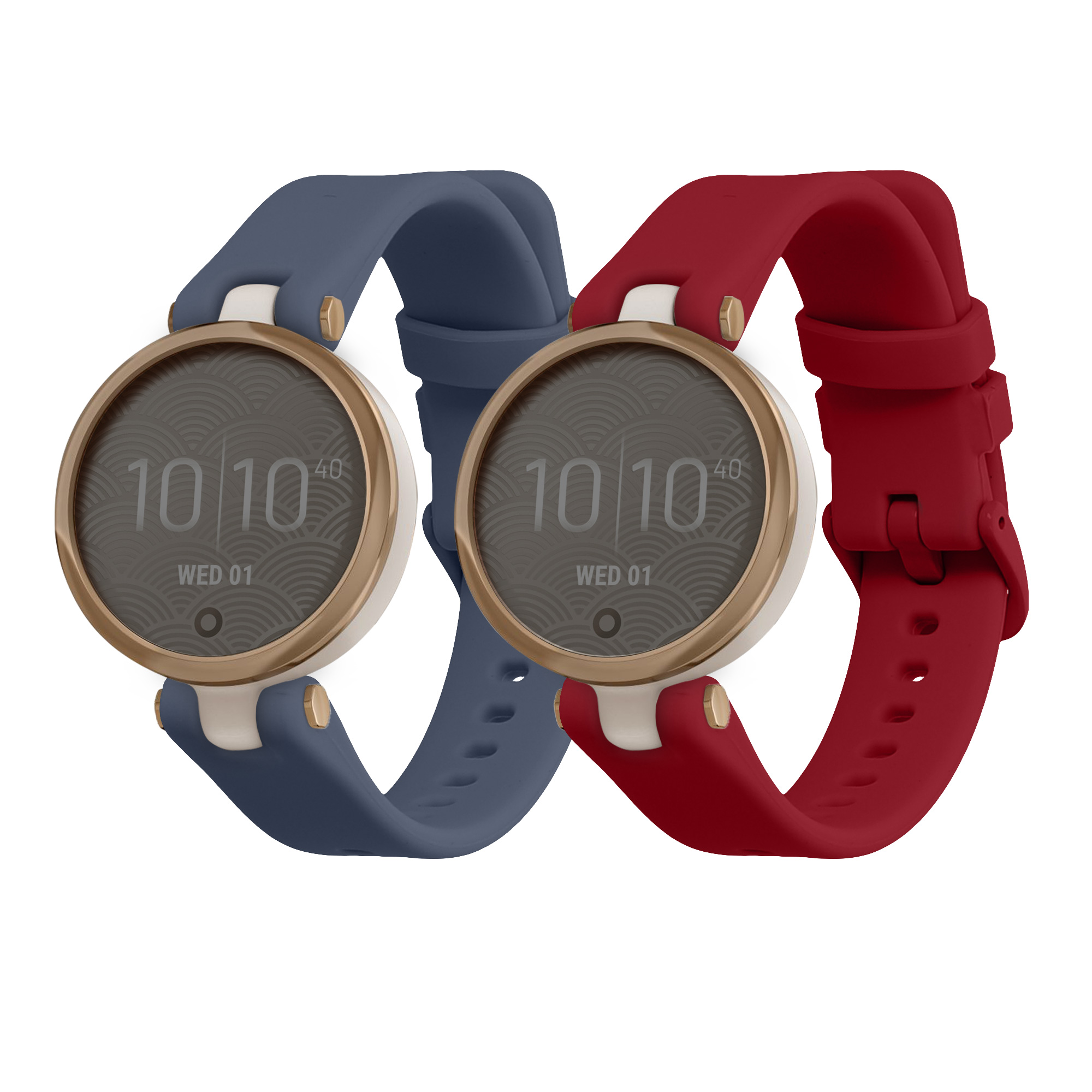 Řemínek kwmobile pro Garmin Lily Sport, modrošedá / vínová