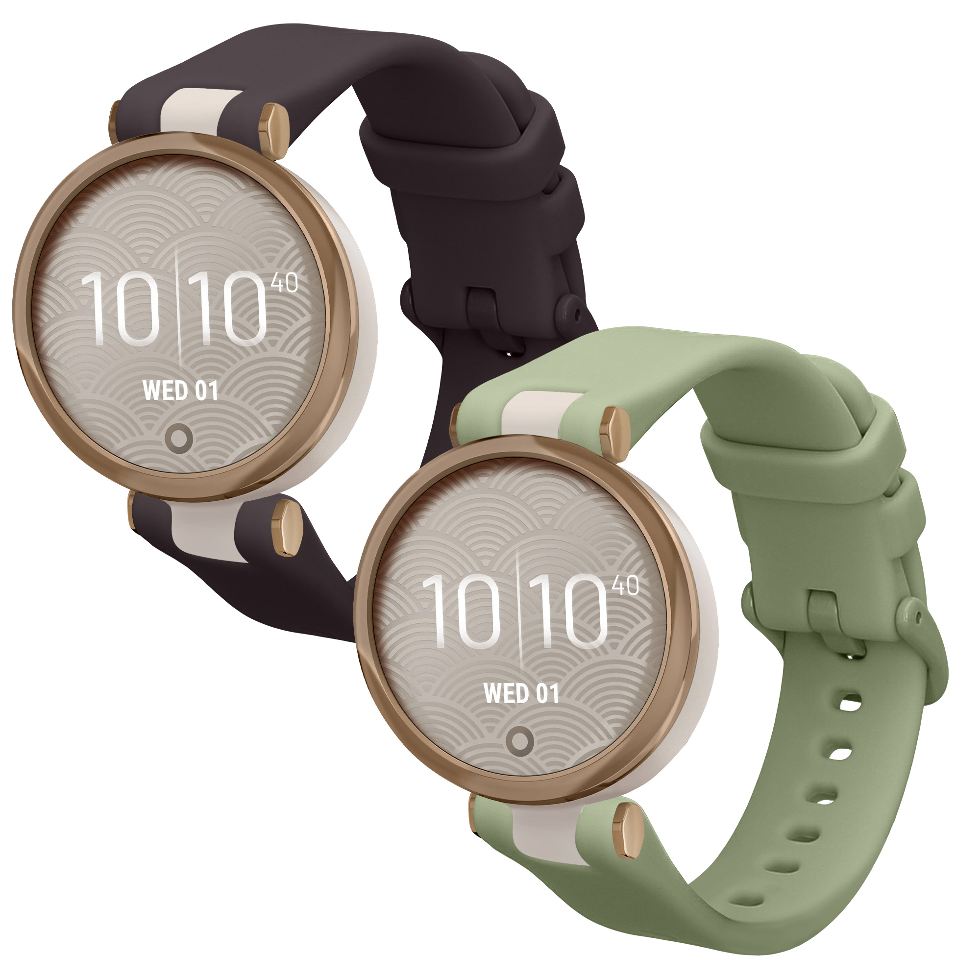 Řemínek kwmobile pro Garmin Lily Sport, levandulová / pastelově zelená