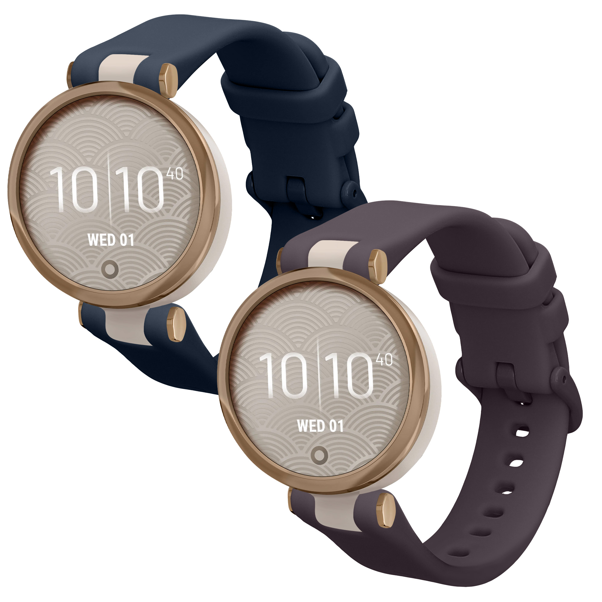 Řemínek kwmobile pro Garmin Lily Sport, tmavě modrá / levandulová
