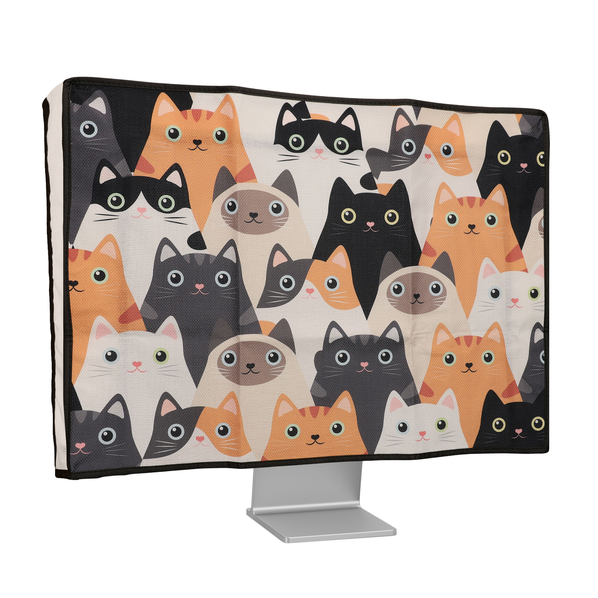 Obal na monitor 24-26" kwmobile motiv koček