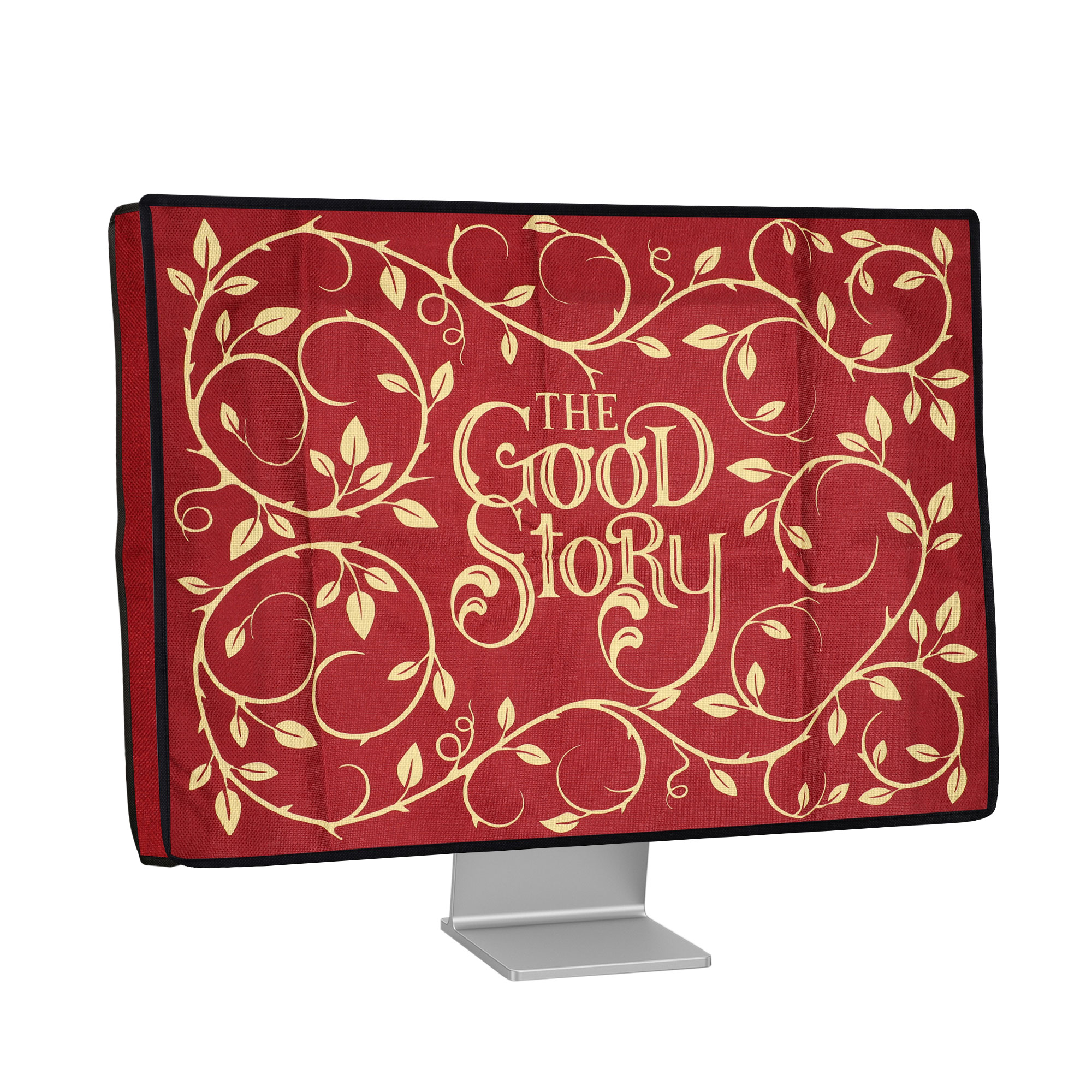 Ochranný kryt proti prachu pro 24-26" monitor kwmobile - žlutá (good story) / oranžová / červená