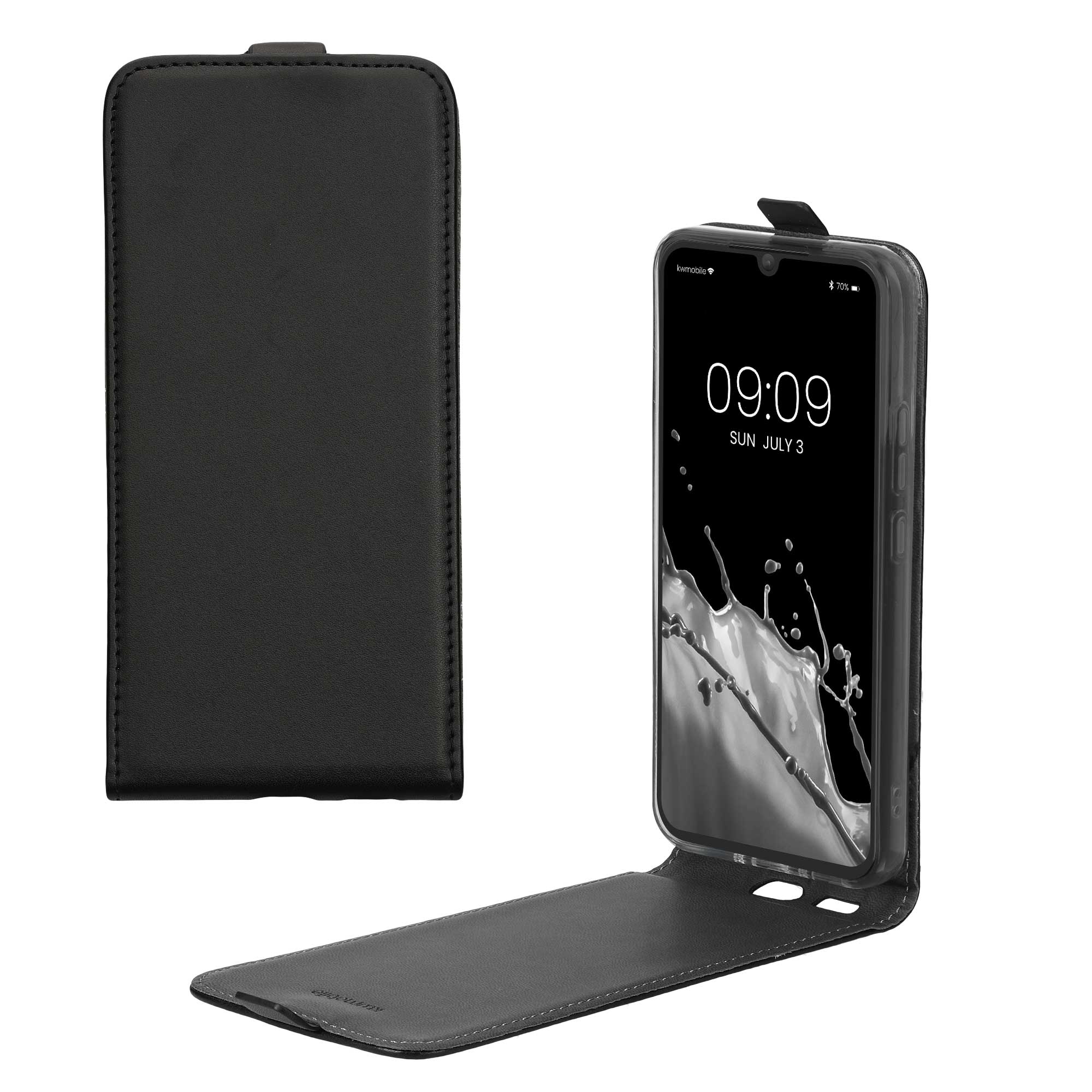Flip pouzdro na mobil Samsung Galaxy A34 5G - kwmobile Vertical černé