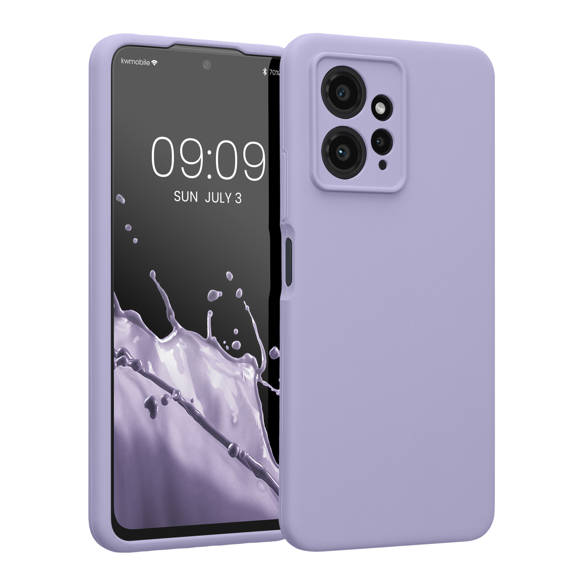 Kryt Xiaomi Redmi Note 12 (4G) silikonový TPU levandulová kwmobile