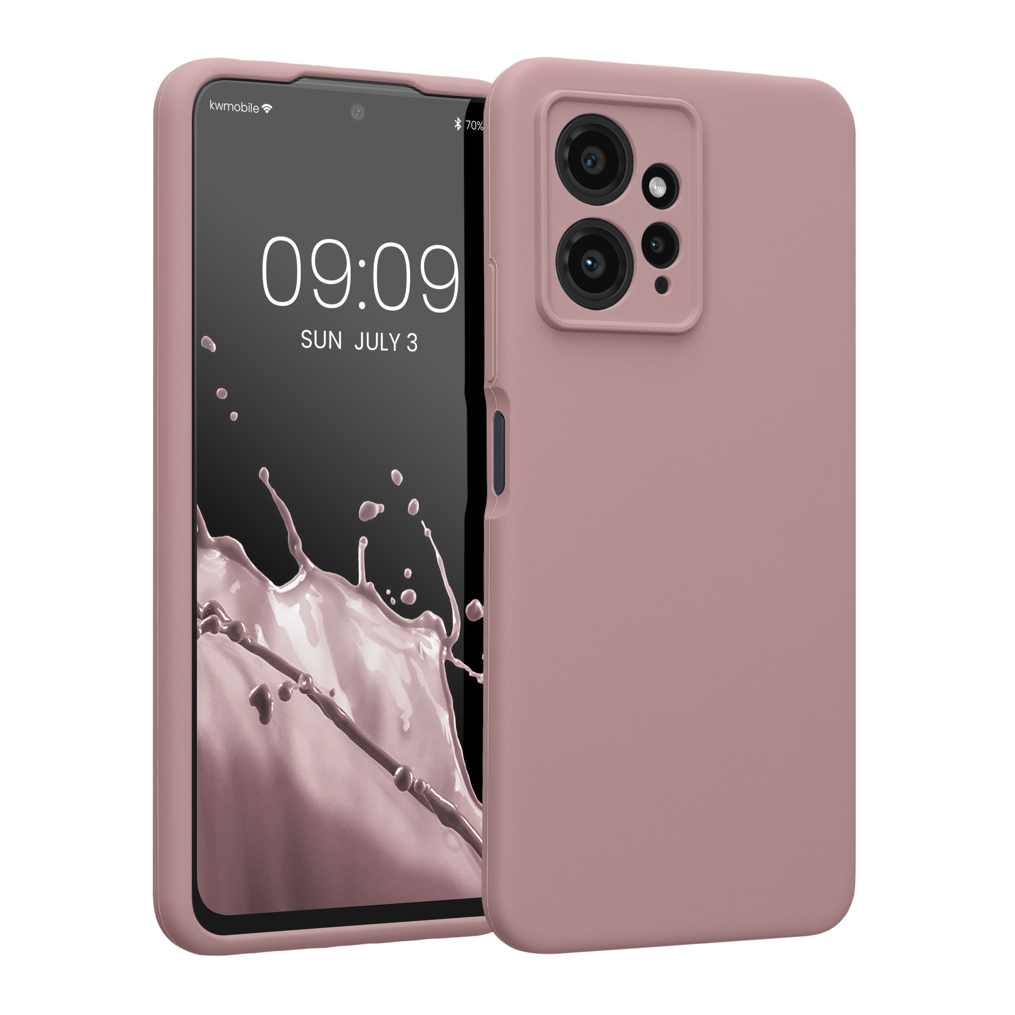 Kryt Xiaomi Redmi Note 12 (4G) silikonový TPU růžová kwmobile