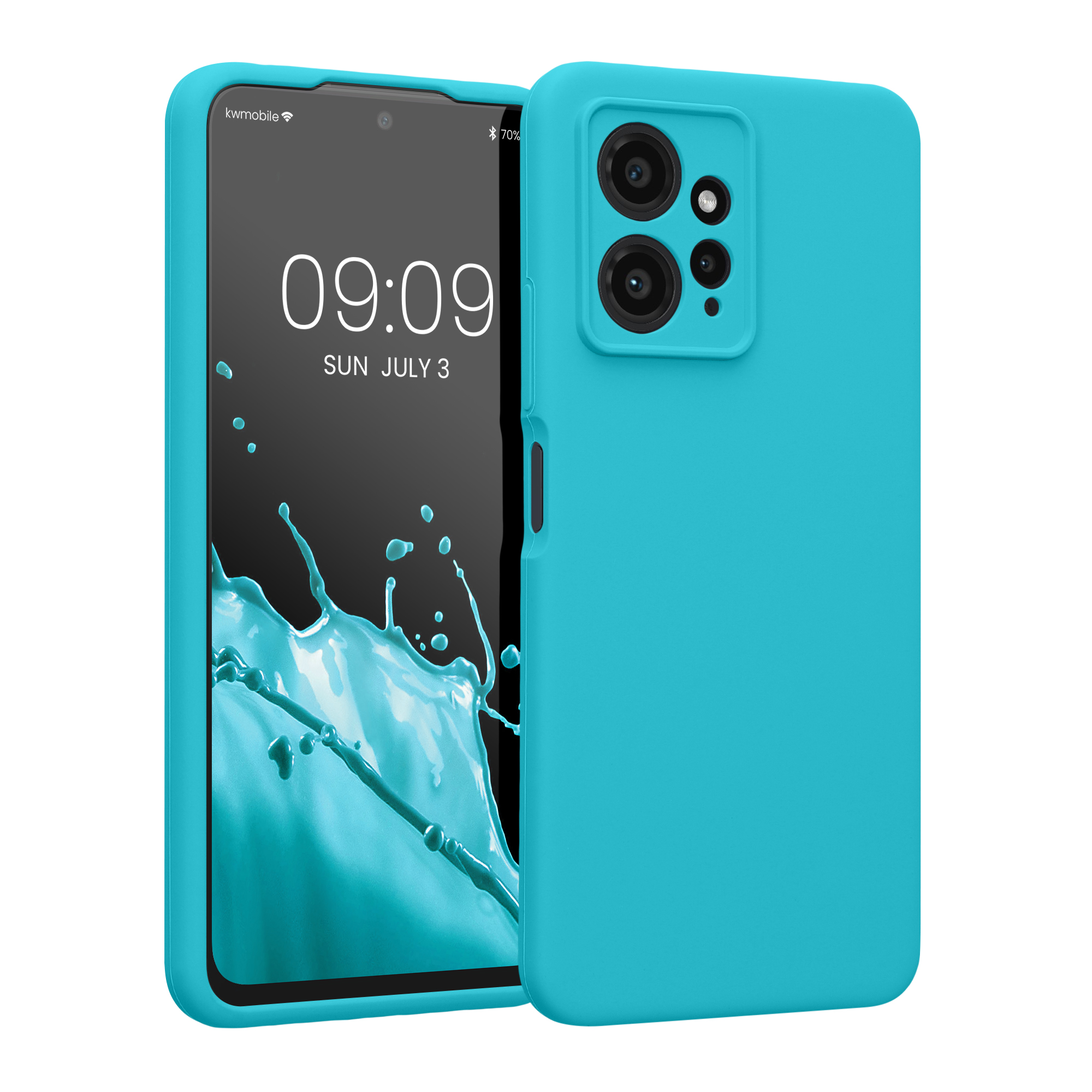 Tenký TPU silikonový kryt pro Xiaomi Redmi Note 12 (4G), povrch příjemný na dotek kwmobile ‑ ledovcová