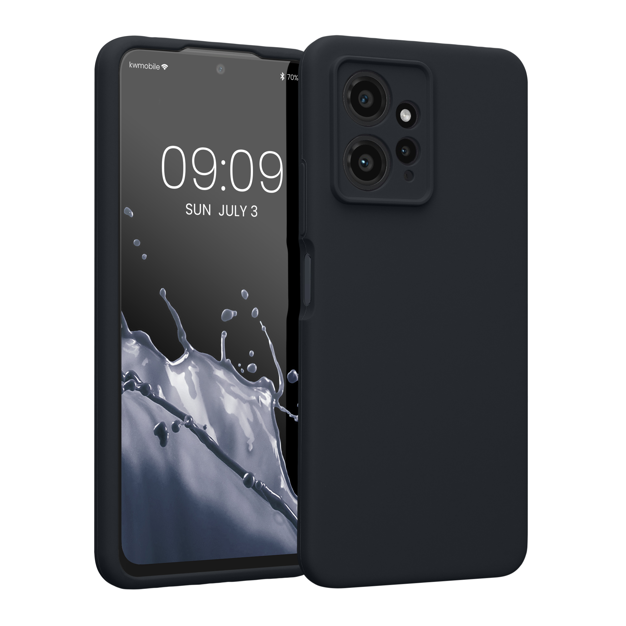 Kryt Xiaomi Redmi Note 12 (4G) silikonový TPU borůvková modrá kwmobile