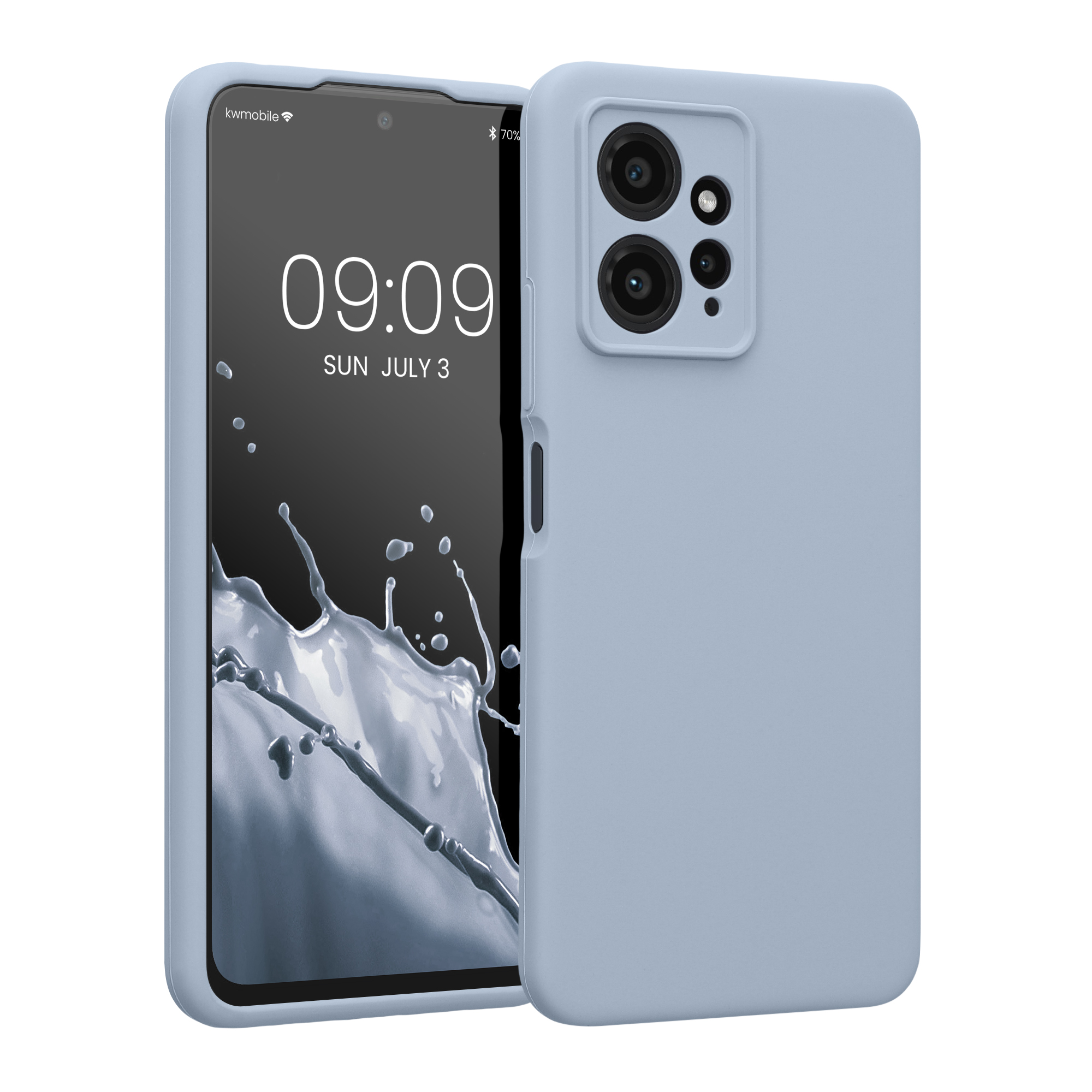 Kryt Xiaomi Redmi Note 12 (4G) silikonový TPU modrá kwmobile