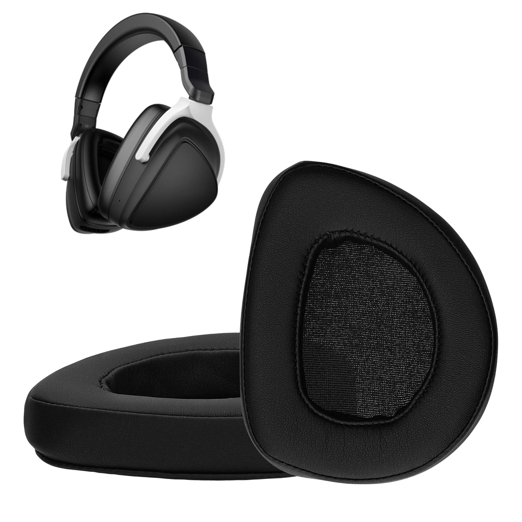 2x Náhradní náušníky / polstrování ASUS ROG Delta S kwmobile - černá