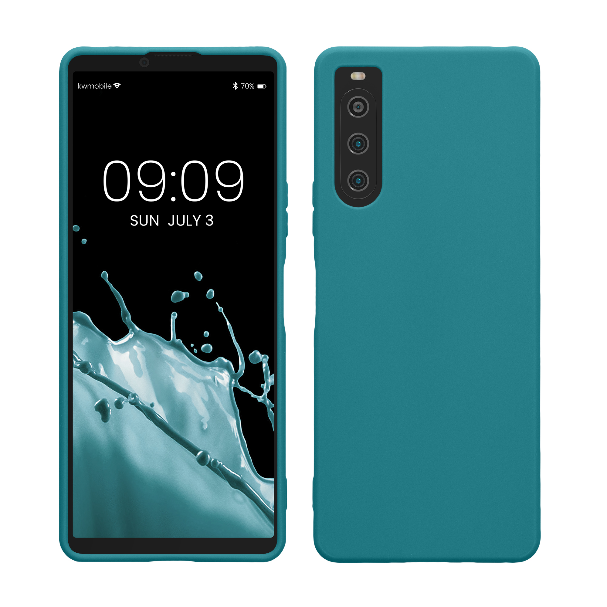 Kryt na mobil kwmobile - Sony Xperia 10 V - matná petrolejová
