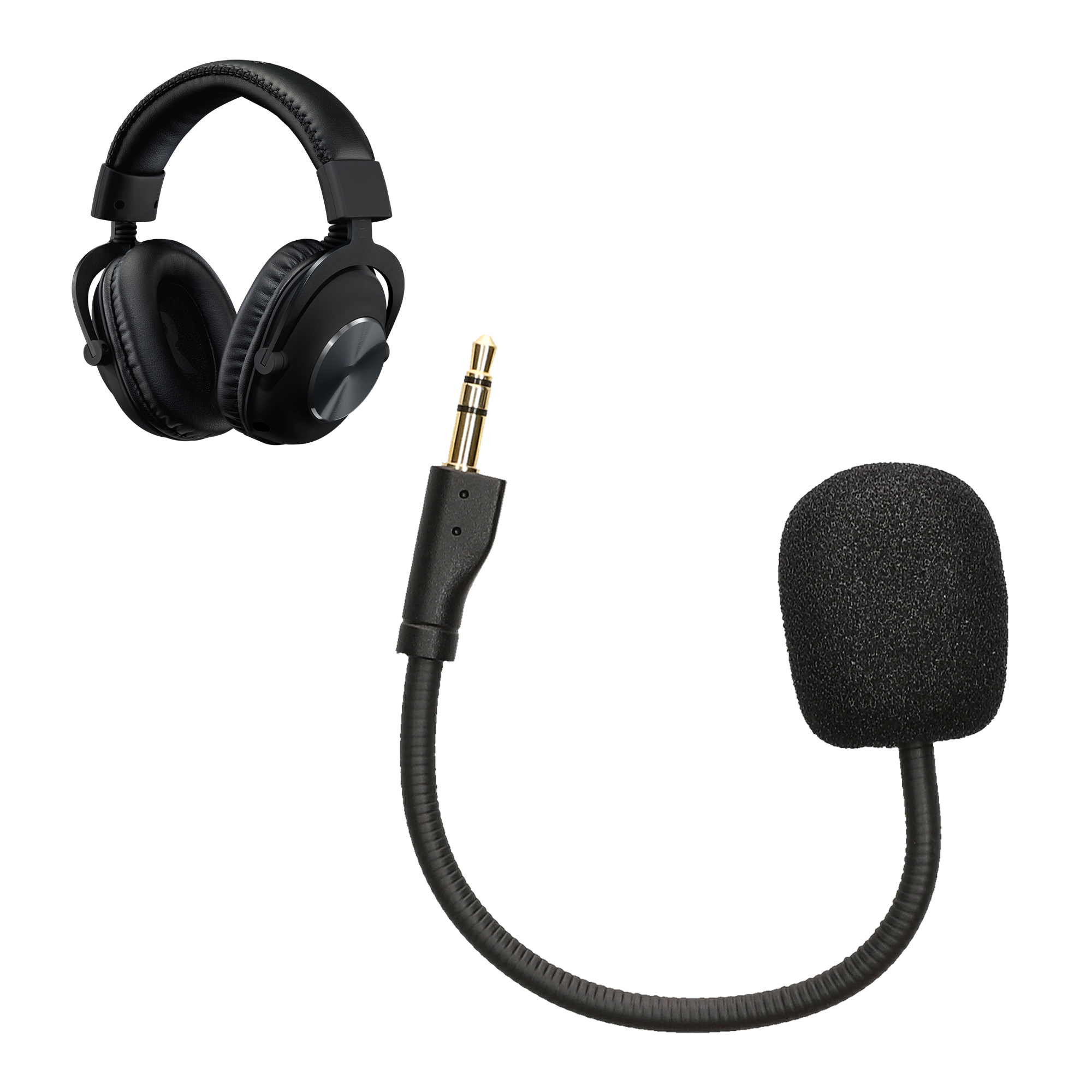 Náhradní mikrofon herní headset Logitech G Pro X kwmobile černý