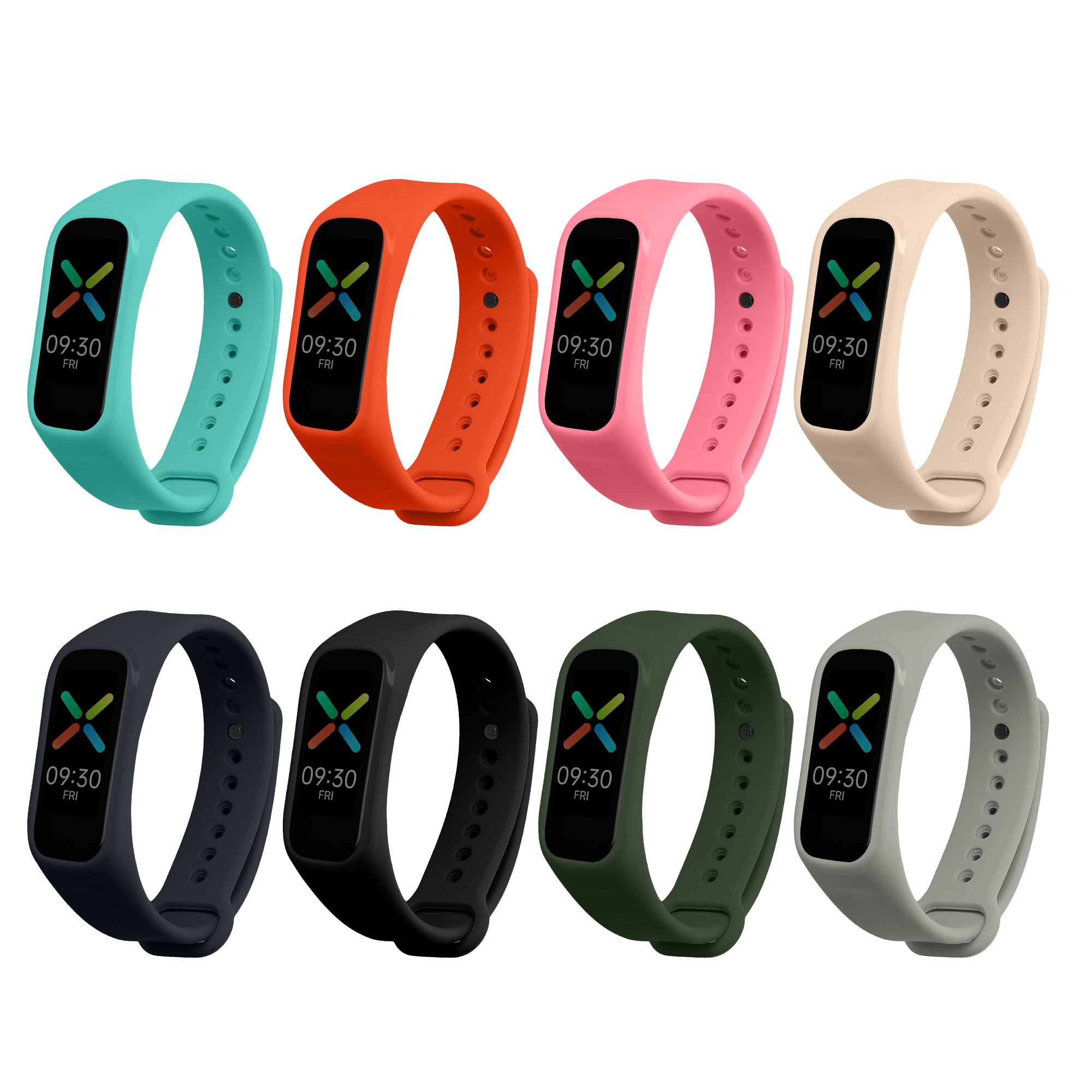 Sada řemínků pro Oppo Band Sport kwmobile silikonové - více barev