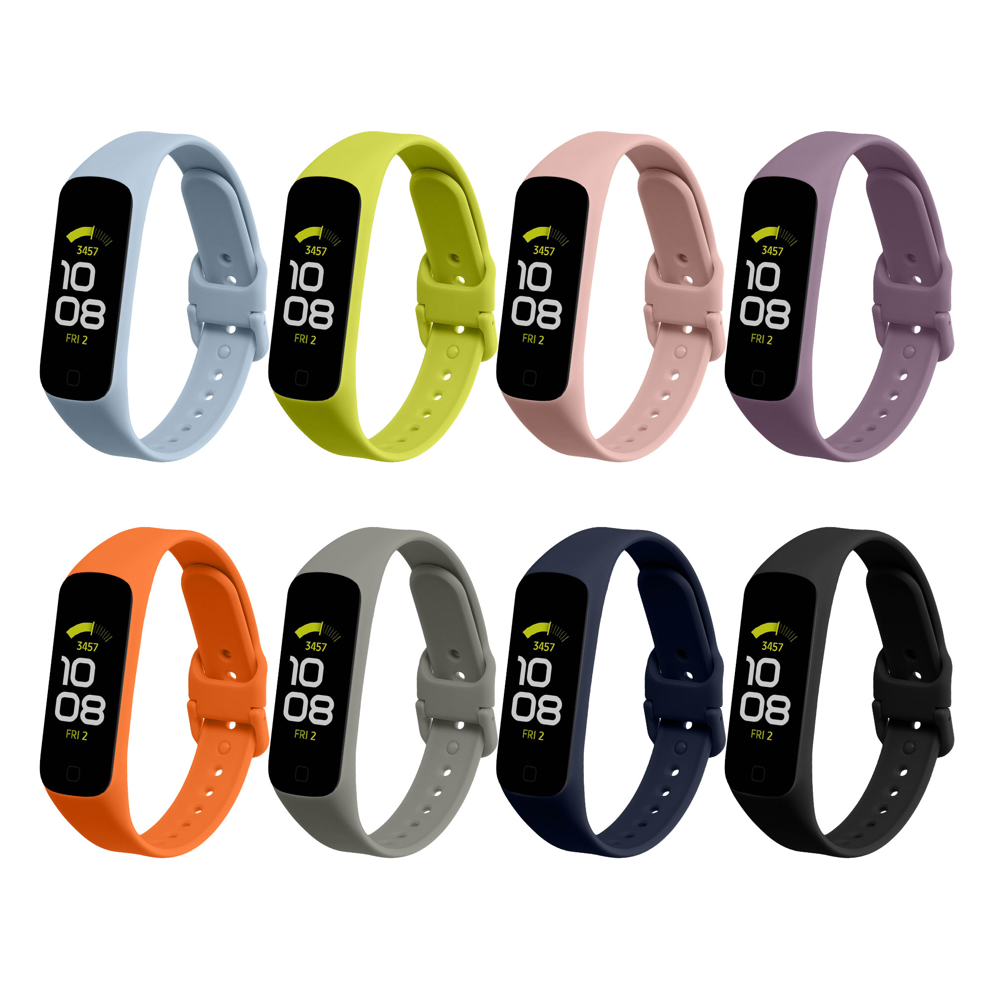 Sada řemínků na chytré hodinky Samsung Galaxy Fit 2 kwmobile 8 ks vícebarevný