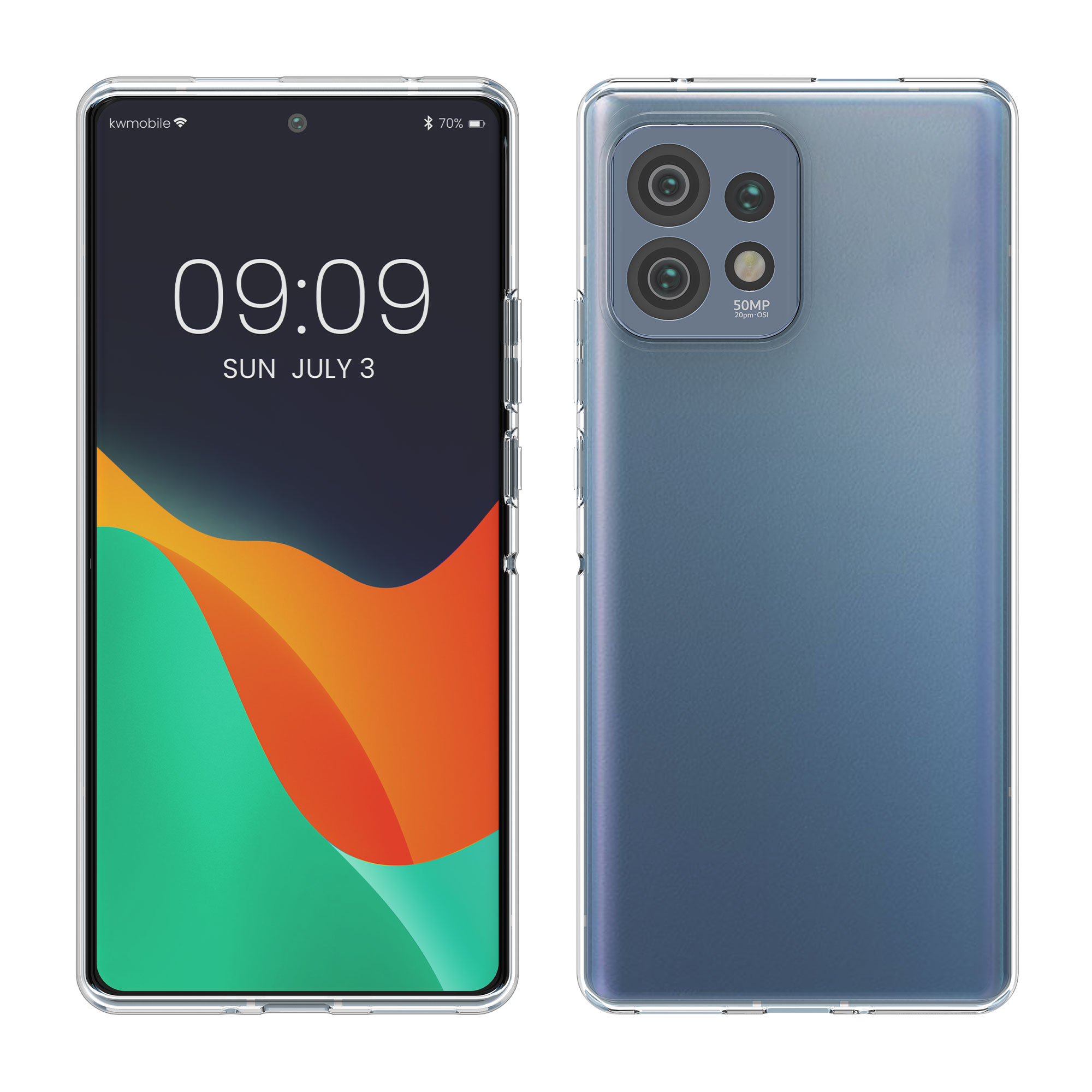 Průhledný kryt na mobil Motorola Edge 40 Pro / Edge+ (2023) kwmobile TPU transparentní