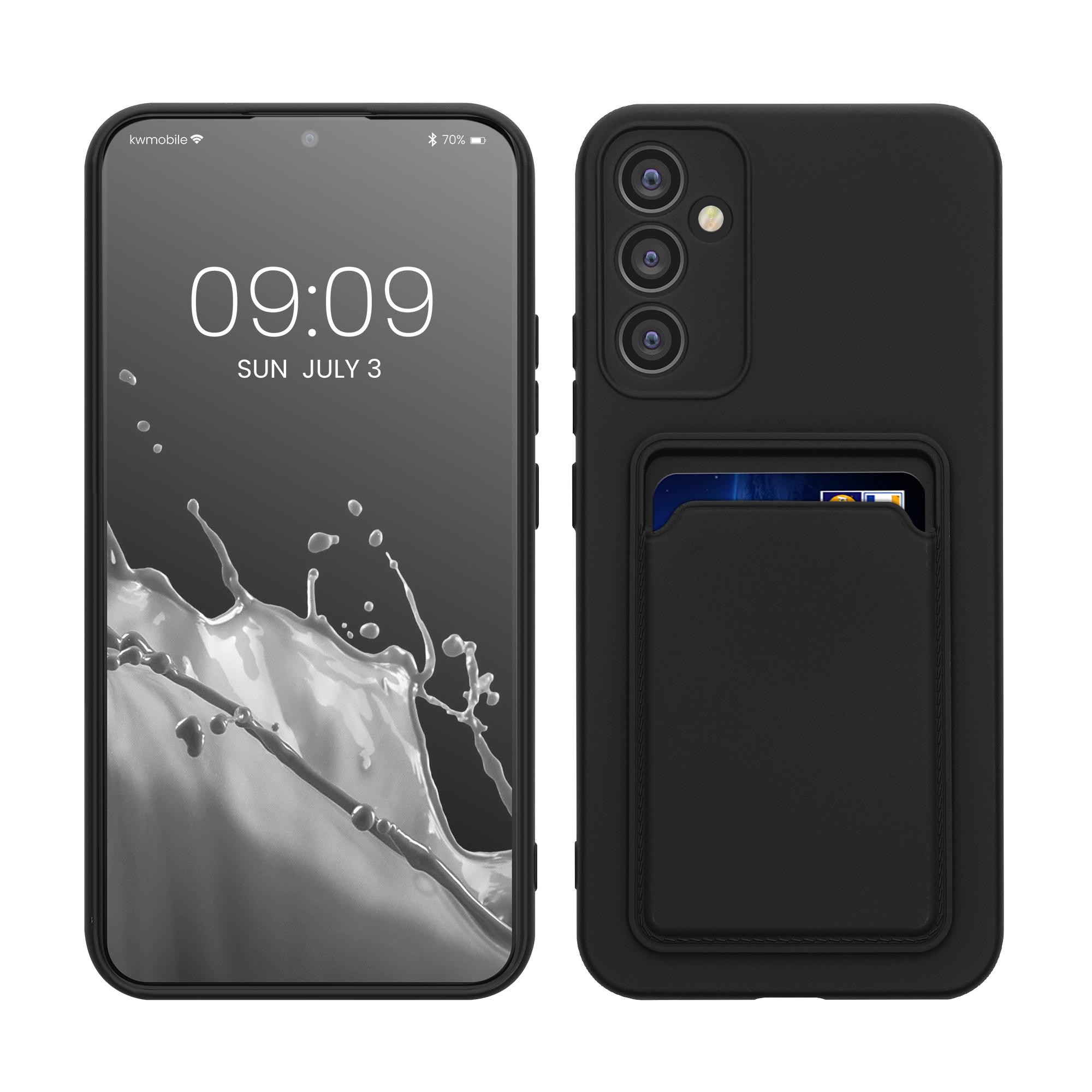 Kryt na mobil Samsung Galaxy A34 5G kwmobile Card Holder černý