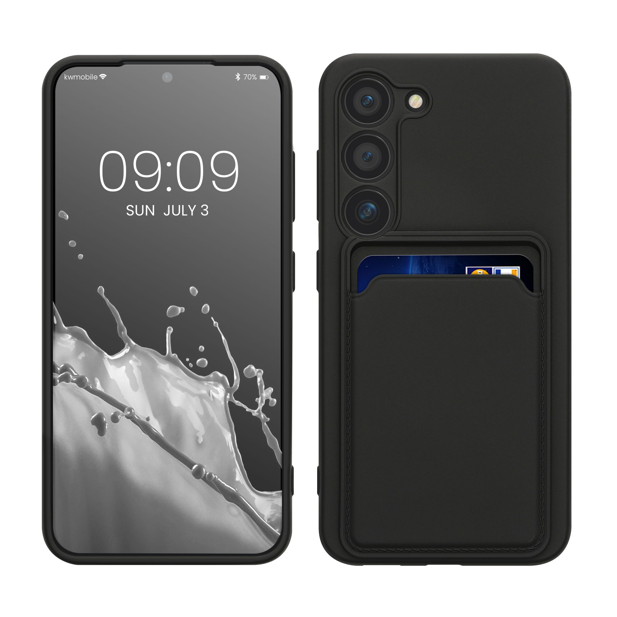 Kryt na mobil Galaxy S23 kwmobile s kartou černá