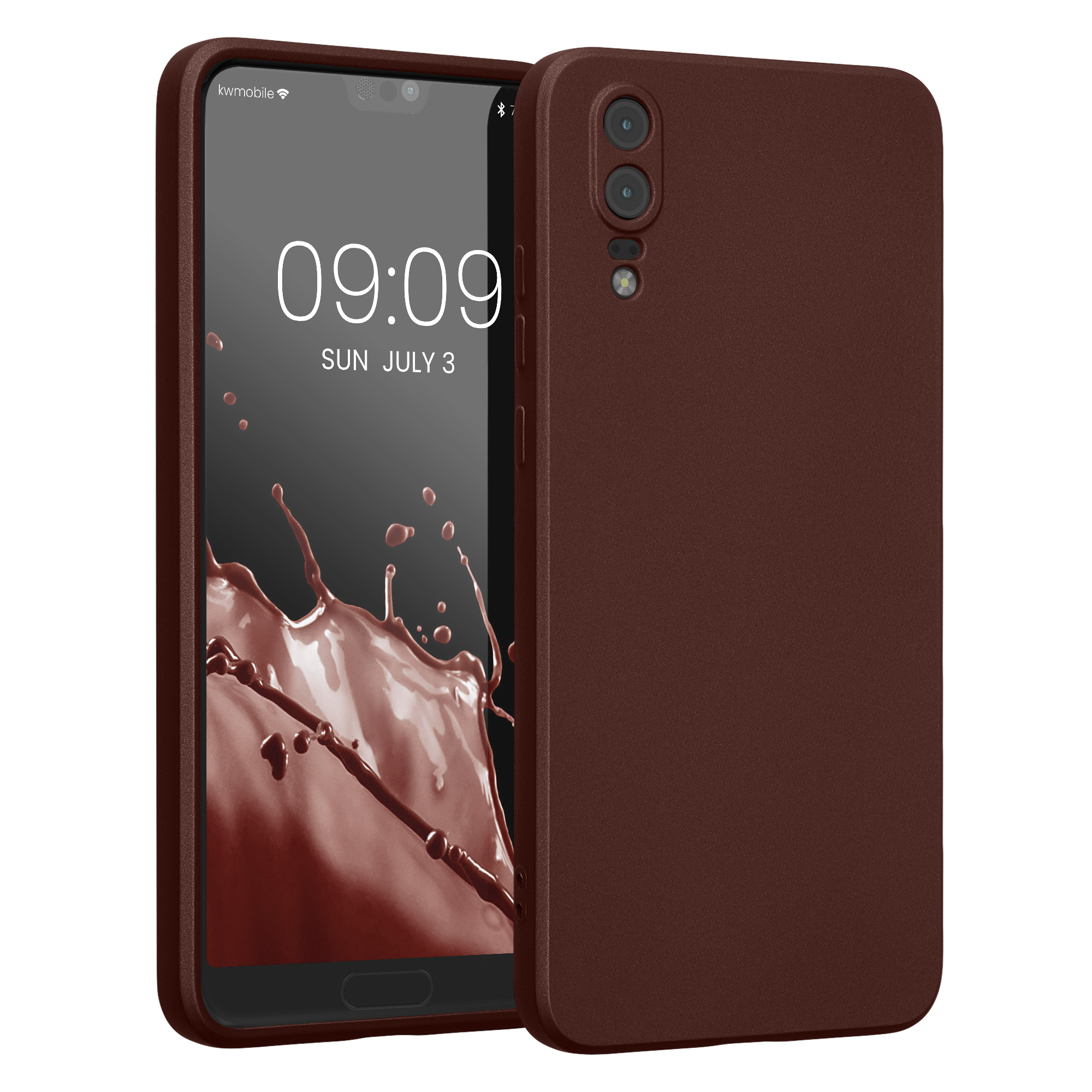 Pouzdro pro Huawei P20 kwmobile metalické TPU - metalická hnědočervená