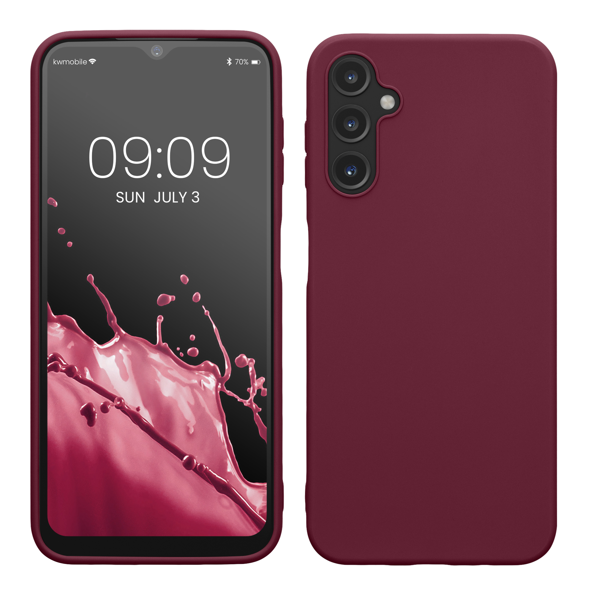 Kryt na mobil Samsung Galaxy A14 5G kwmobile TPU Bordeaux fialová