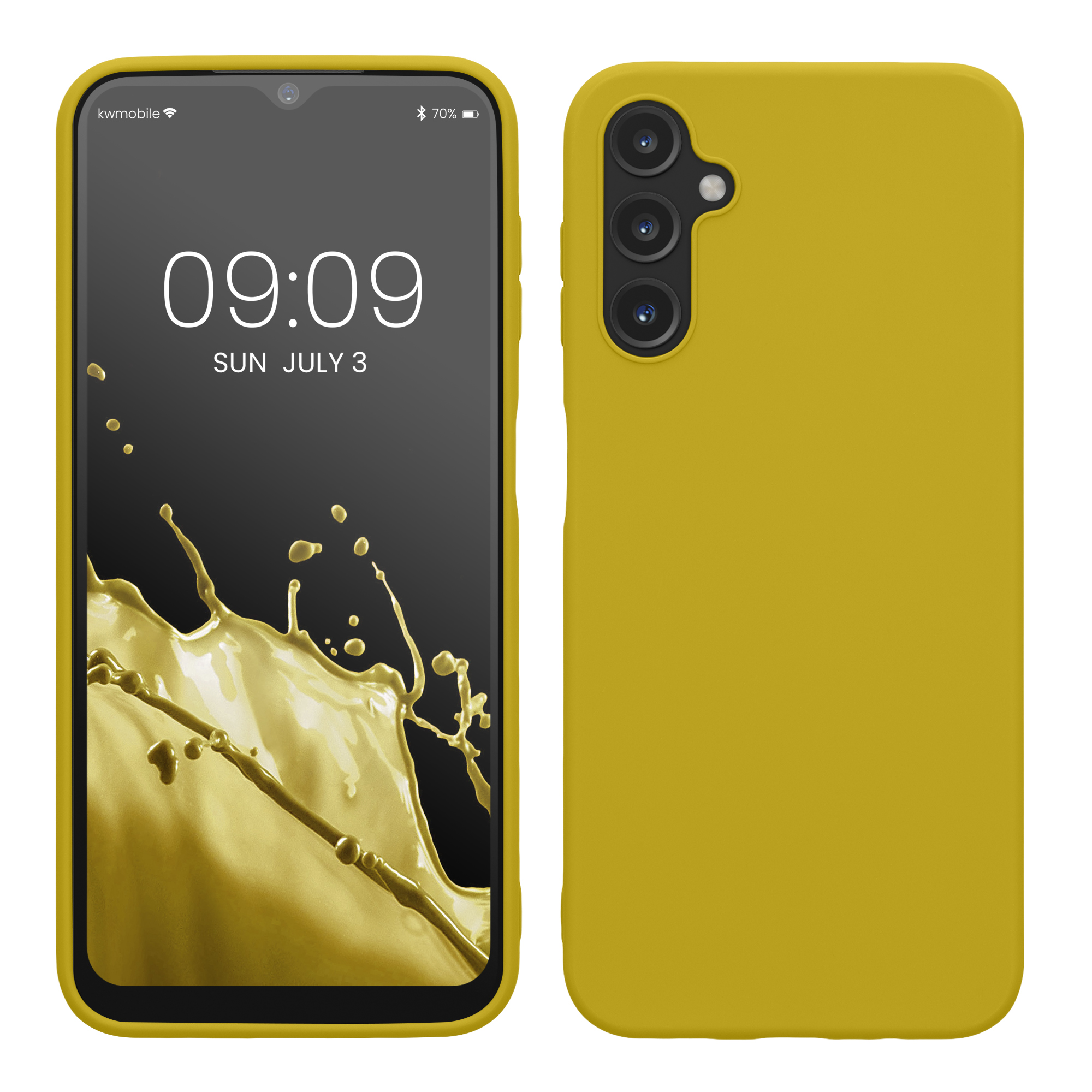 Kryt na mobil Samsung Galaxy A14 5G kwmobile TPU Zářivá žlutá