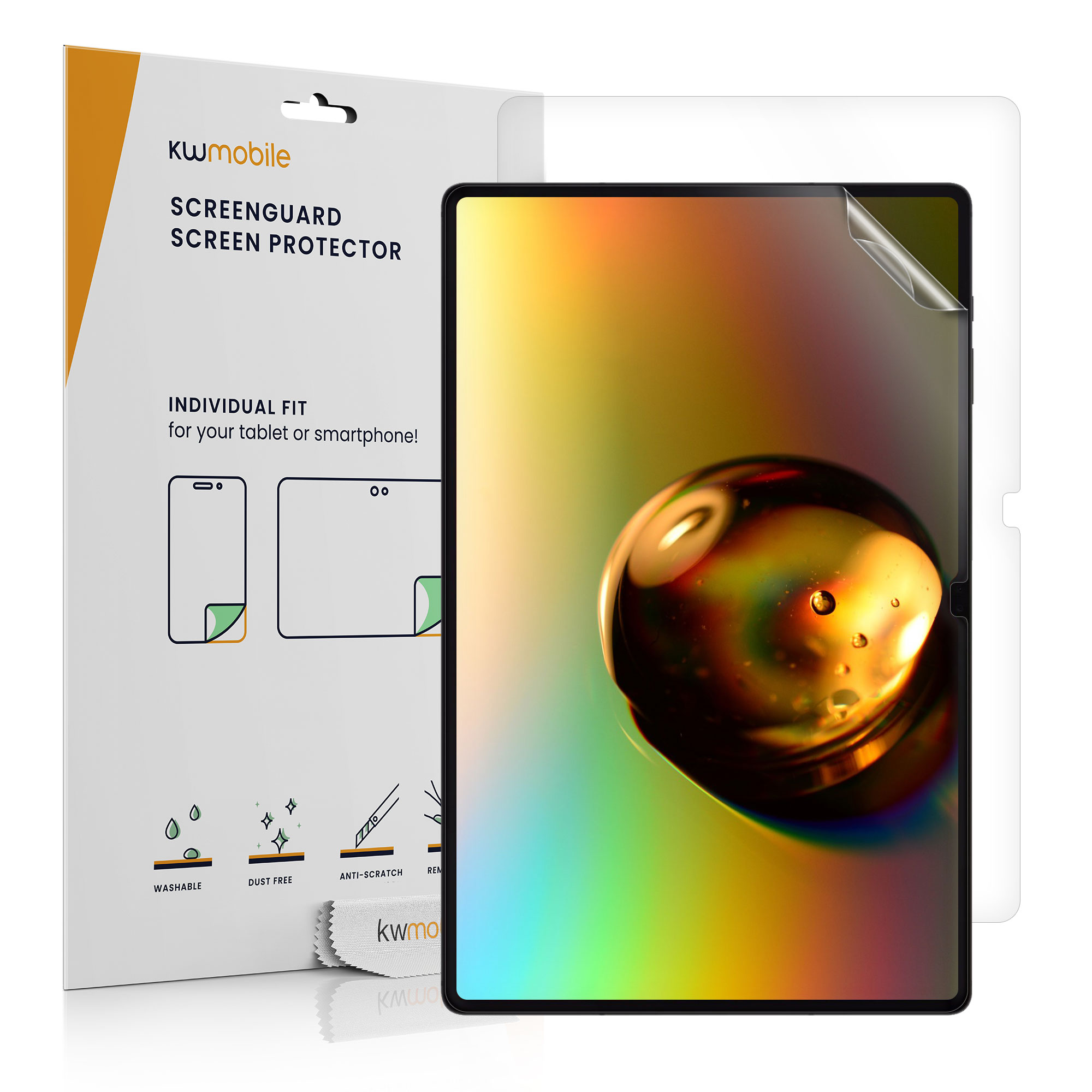 2x Matná ochranná fólie na tablet Galaxy Tab S9 Ultra kwmobile matná