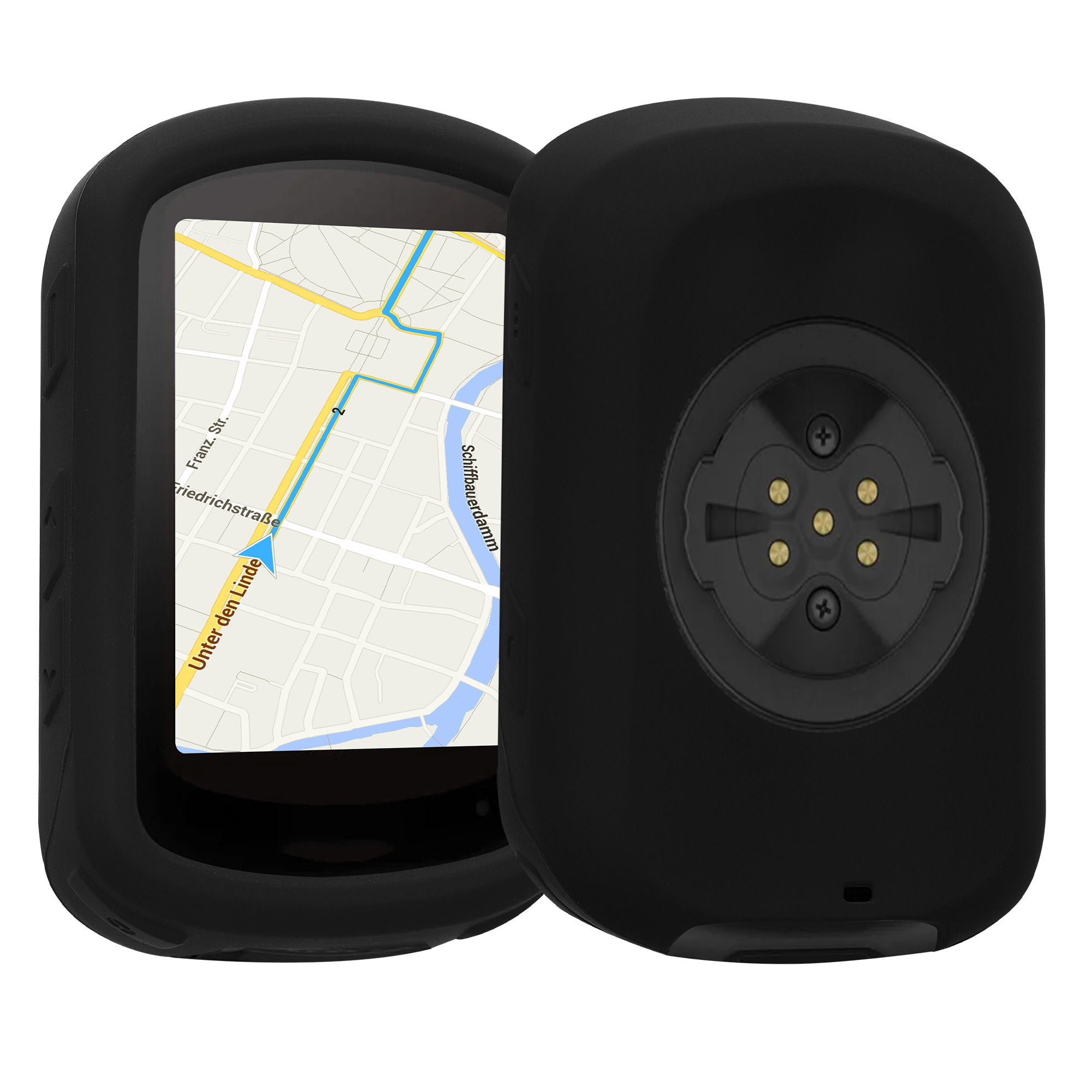 Silikonové pouzdro cyklo GPS Garmin Edge 840 / Edge 540 kwmobile modrá
