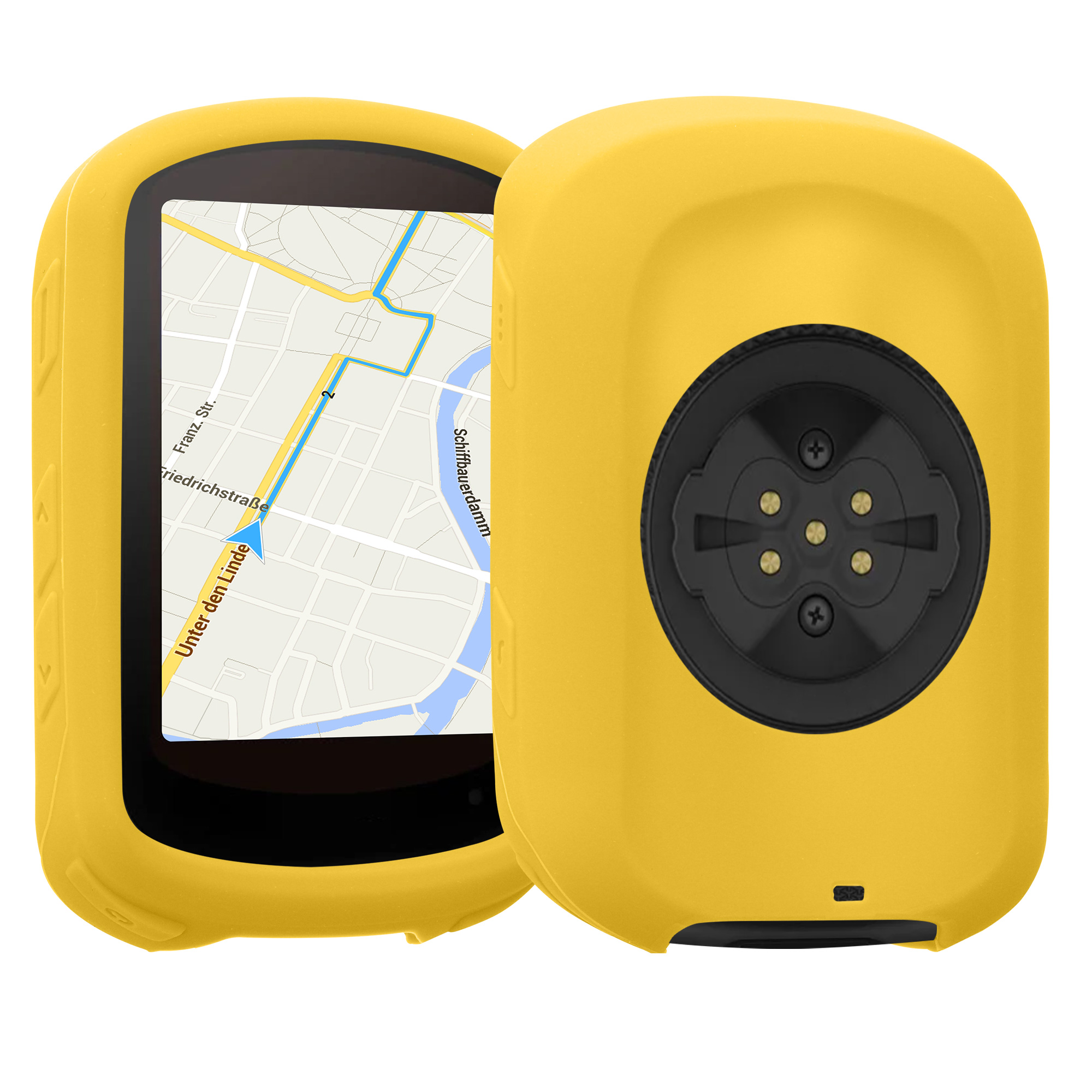 Silikonové pouzdro cyklo GPS Garmin Edge 840 / Edge 540 kwmobile tmavě modrá