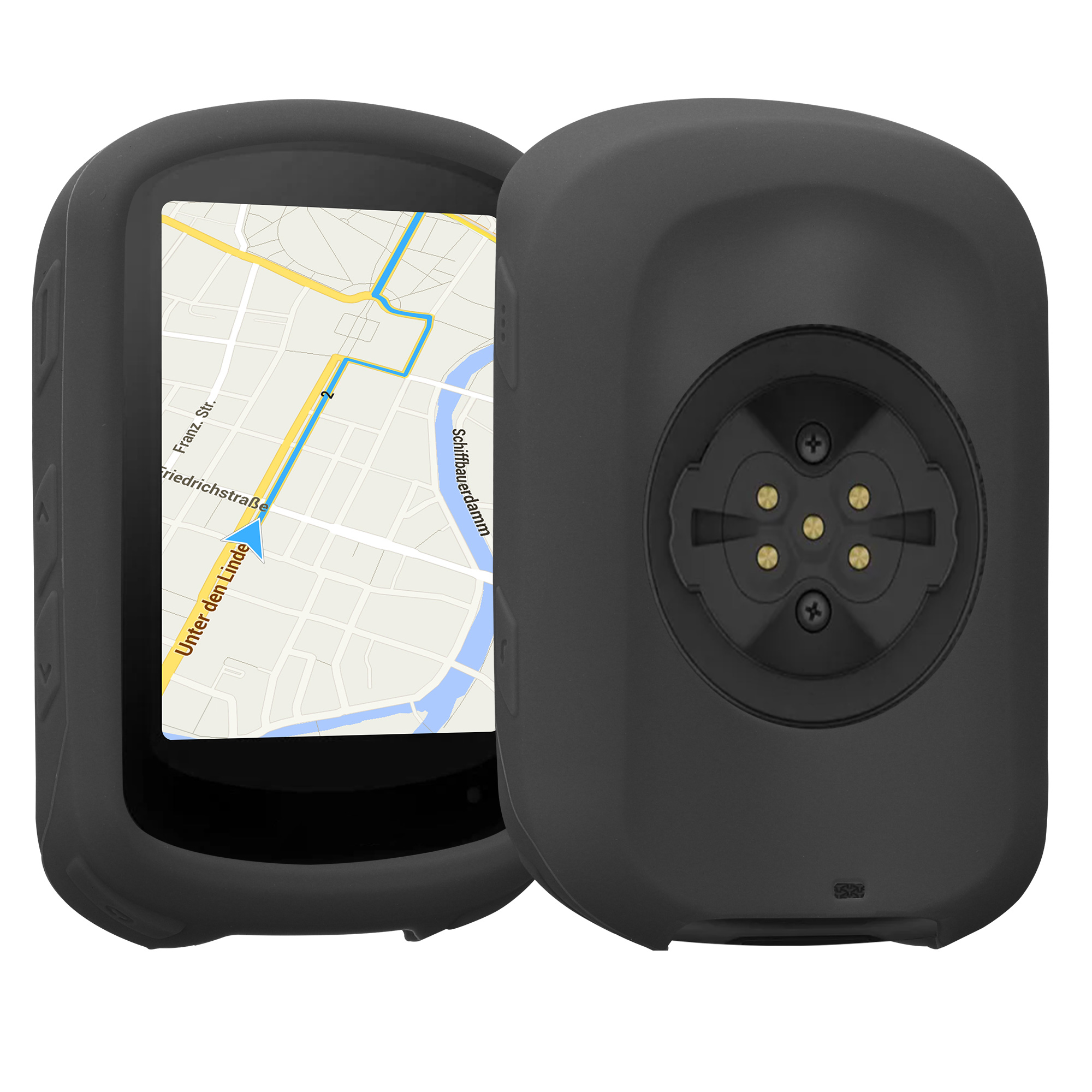 Silikonové pouzdro cyklo GPS Garmin Edge 840 / Edge 540 kwmobile černá