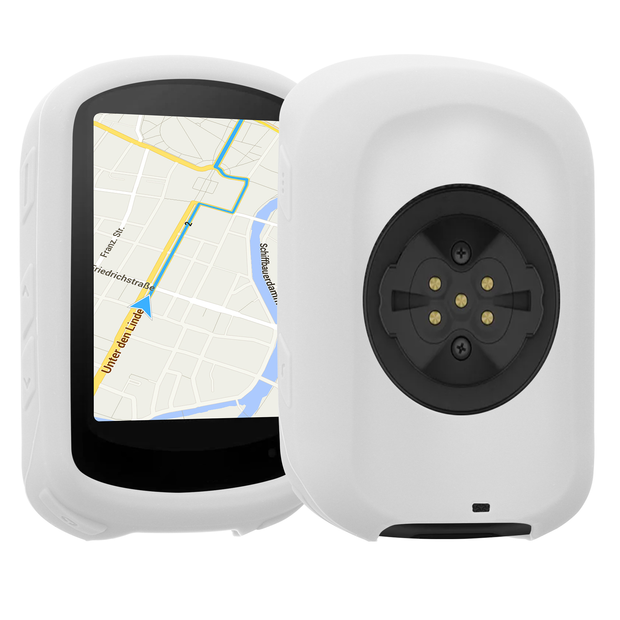 Silikonové pouzdro cyklo GPS Garmin Edge 840 / Edge 540 kwmobile žlutá