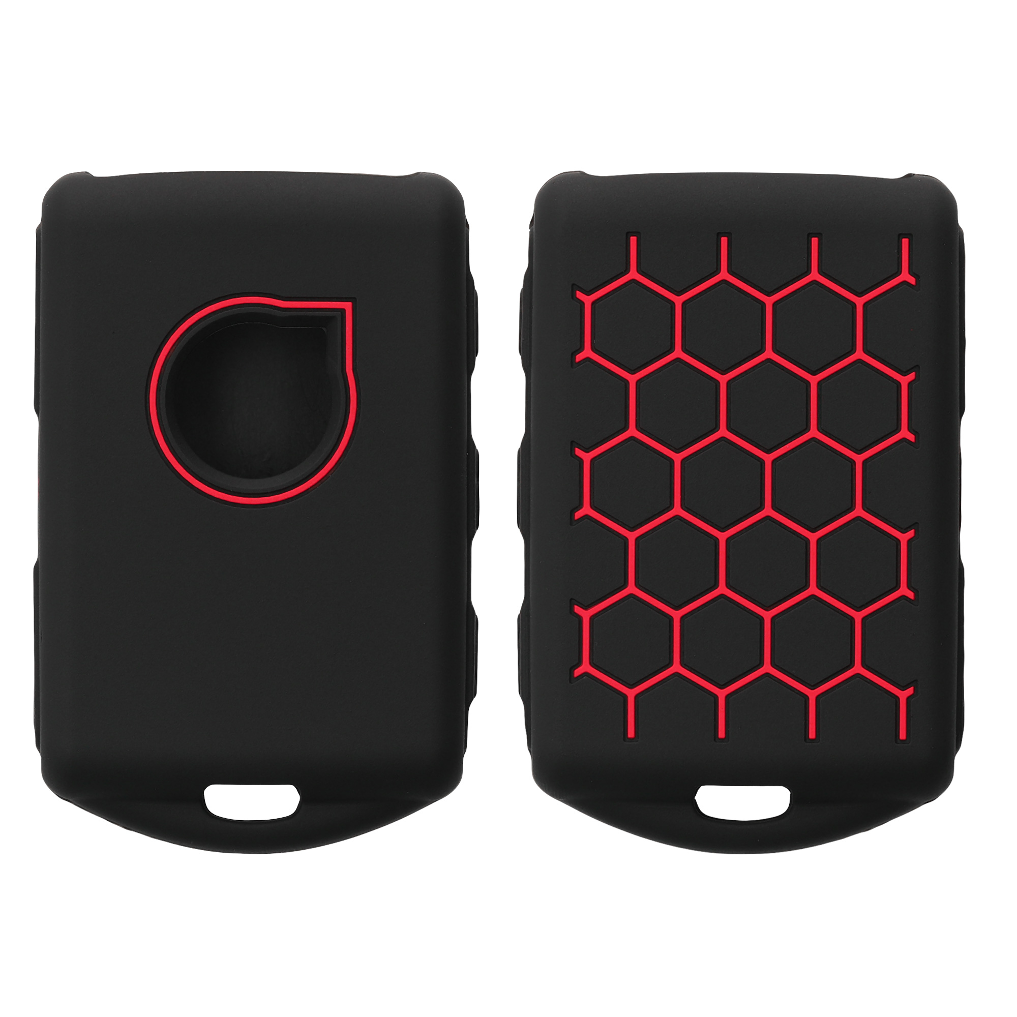 Pouzdro na klíč kwmobile pro Volvo 4tlačítkový klíč Keyless Go - černá / červená