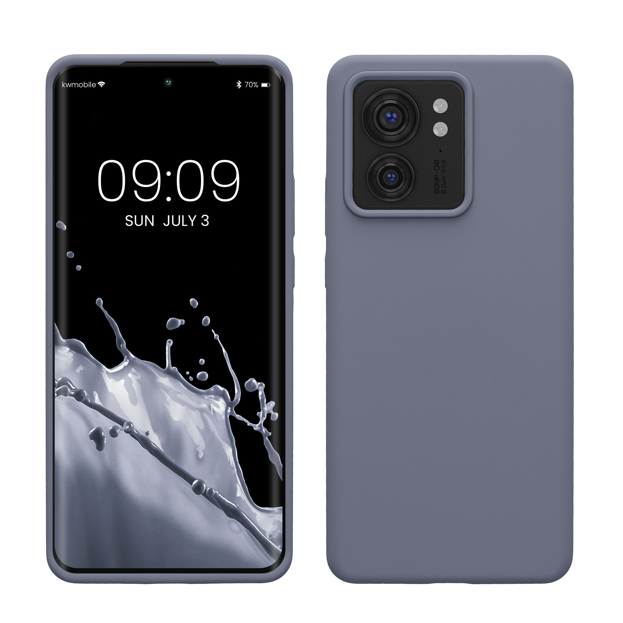 TPU kryt na mobil Motorola Edge 40 kwmobile TPU levandulově šedý