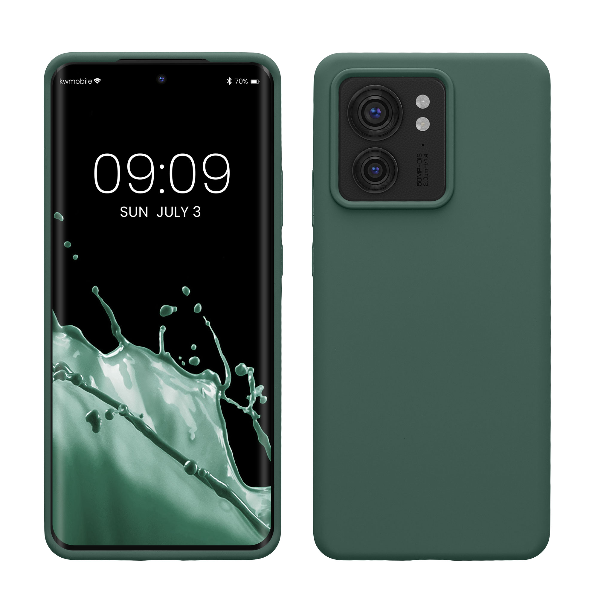 Kryt na mobil Motorola Edge 40 kwmobile TPU lesní zelená