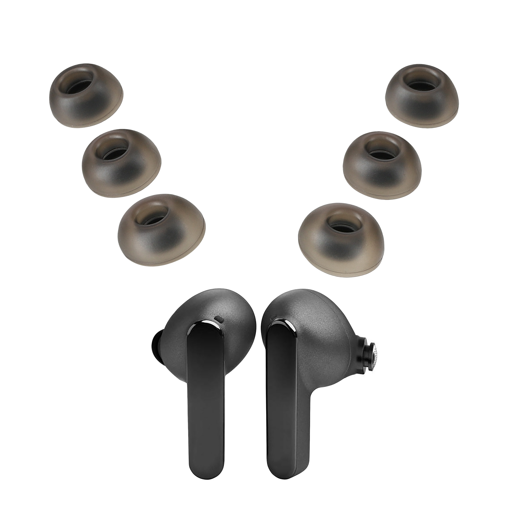 6x silikonové špuntíky do sluchátek pro JBL Live Pro 2 TWS kwmobile - černá
