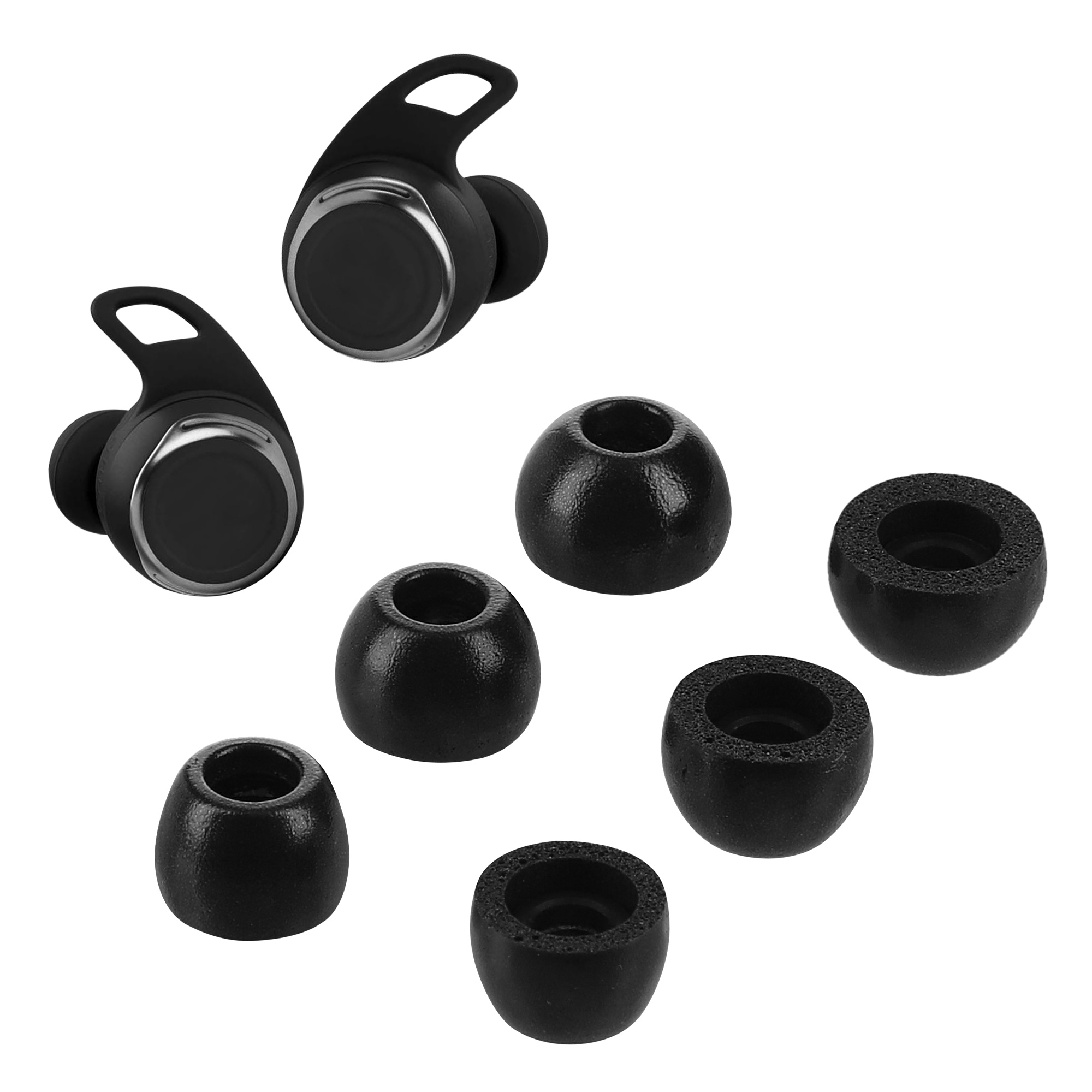 kwmobile špunty do sluchátek JBL Reflect flow Pro - Replacement Ear Cushions in černá