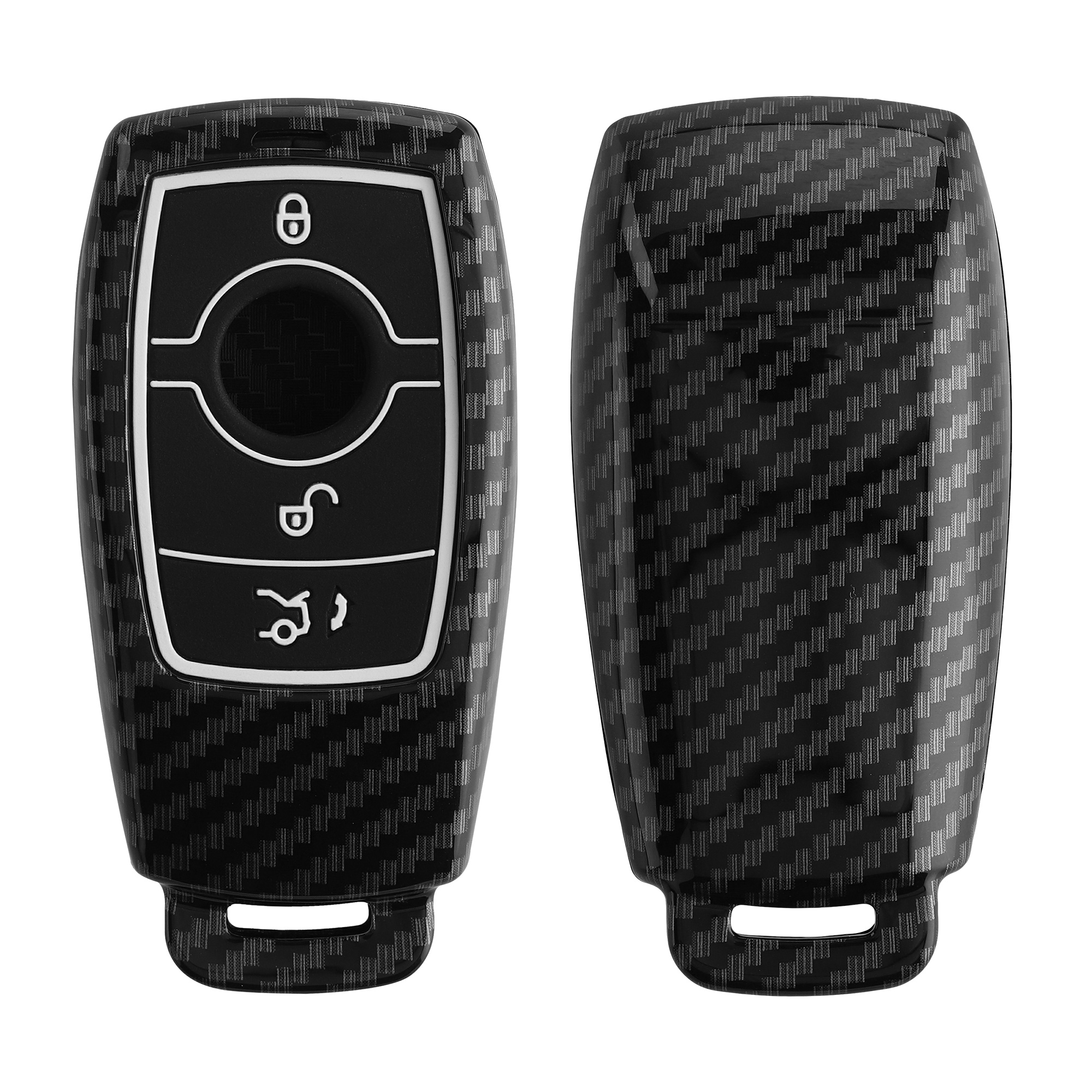 Pouzdro na klíč od auta kwmobile Mercedes Benz, Carbon