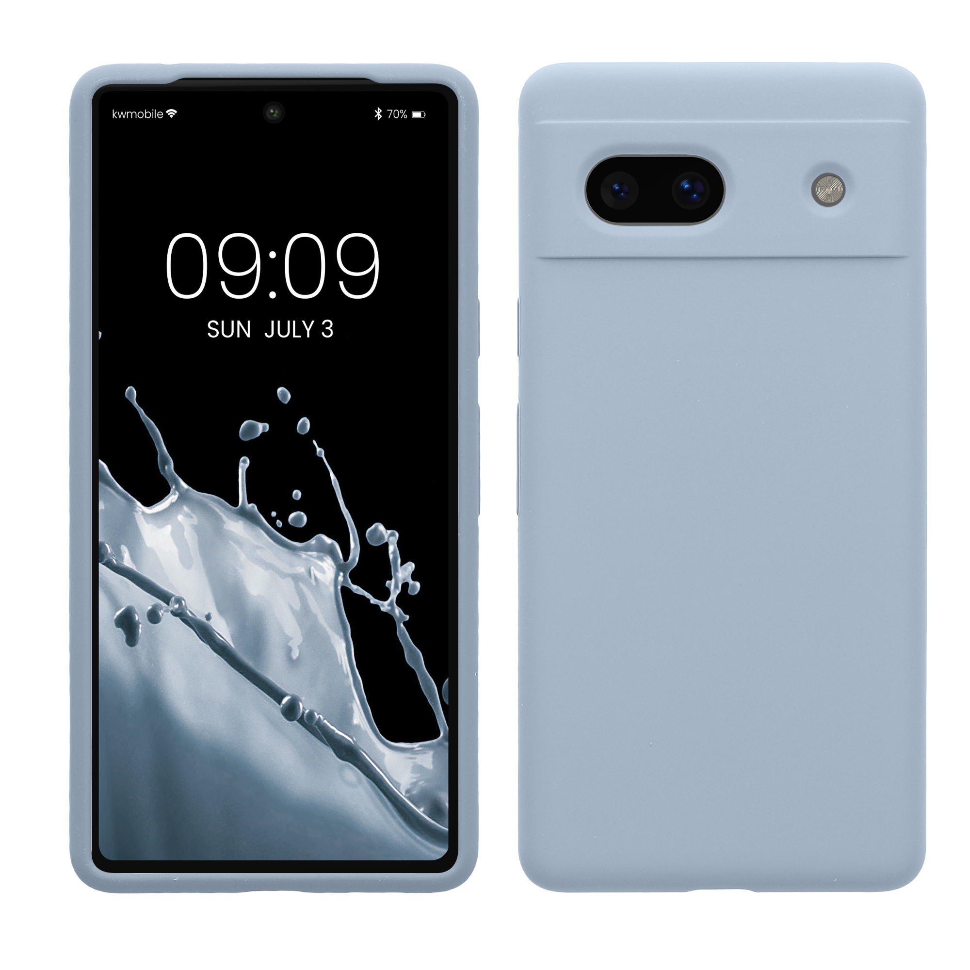 TPU kryt kwmobile Google Pixel 7a - světle modrý matný