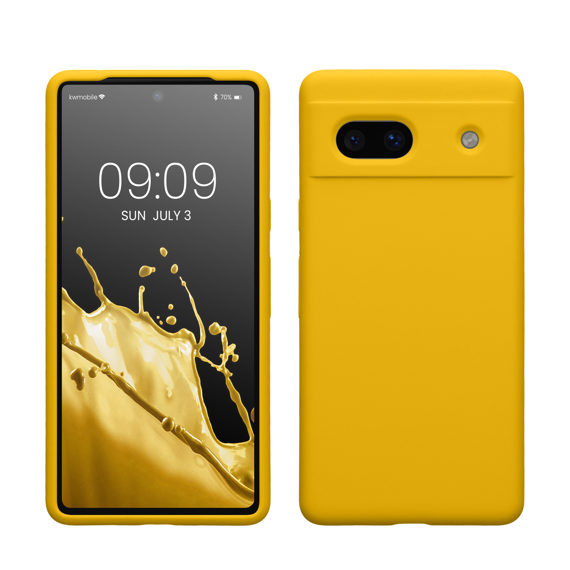 TPU kryt kwmobile Google Pixel 7a - zářivě žlutý