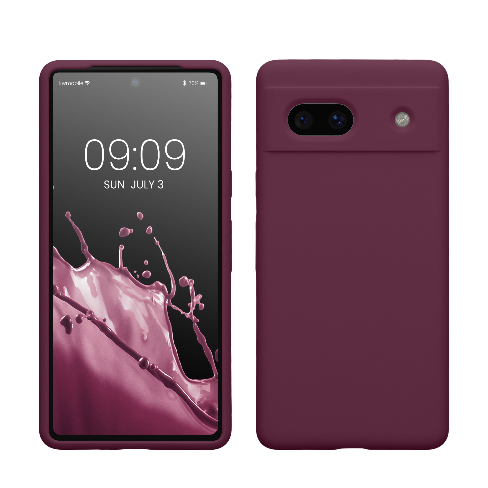TPU kryt kwmobile Google Pixel 7a - vínově fialový