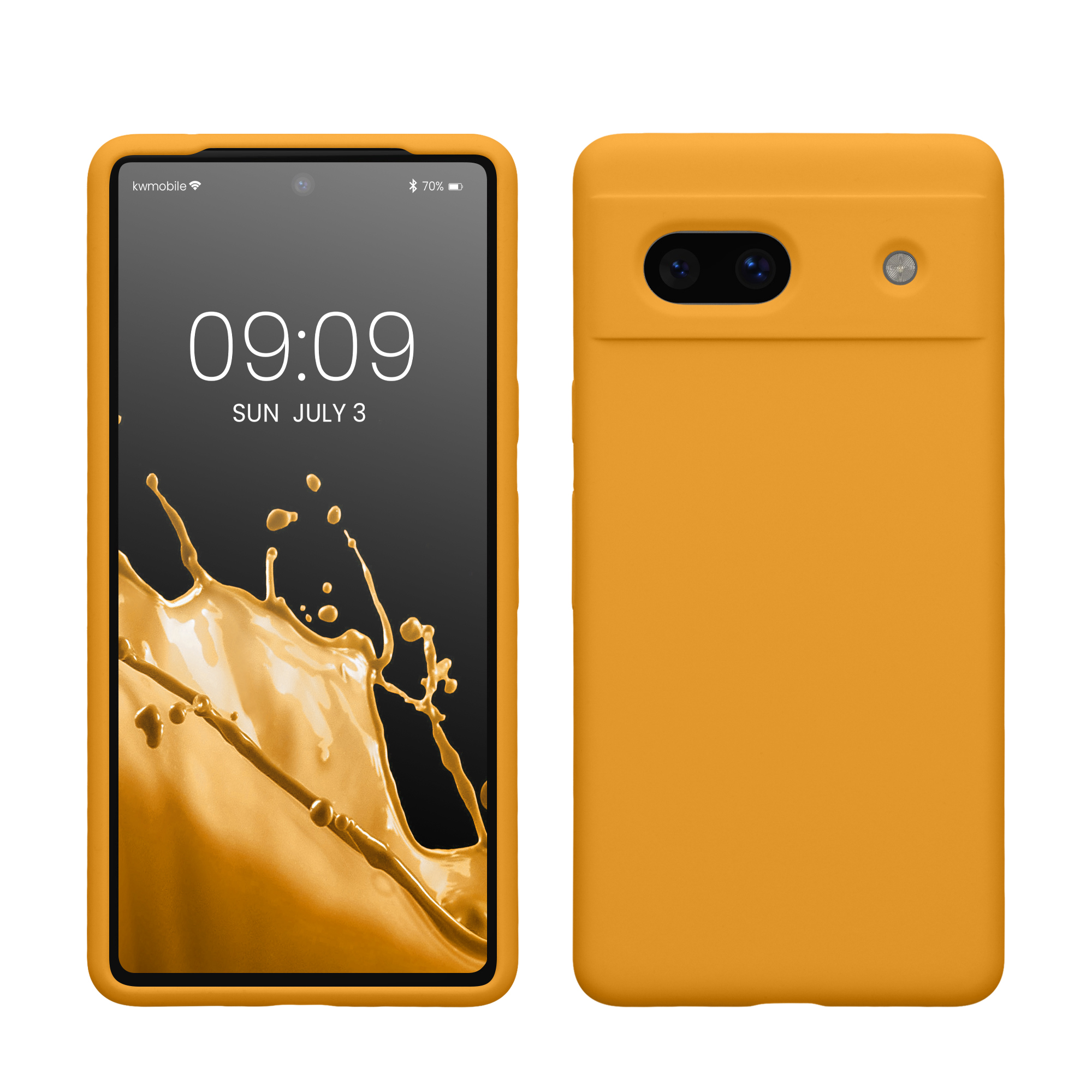 Pouzdro pro Google Pixel 7a kwmobile silikonové - mangová