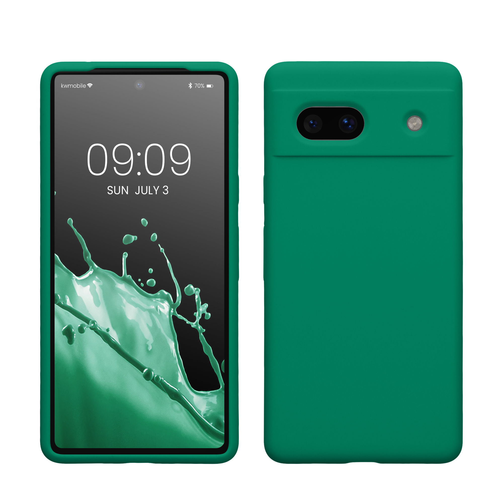TPU kryt kwmobile Google Pixel 7a - smaragdově zelený