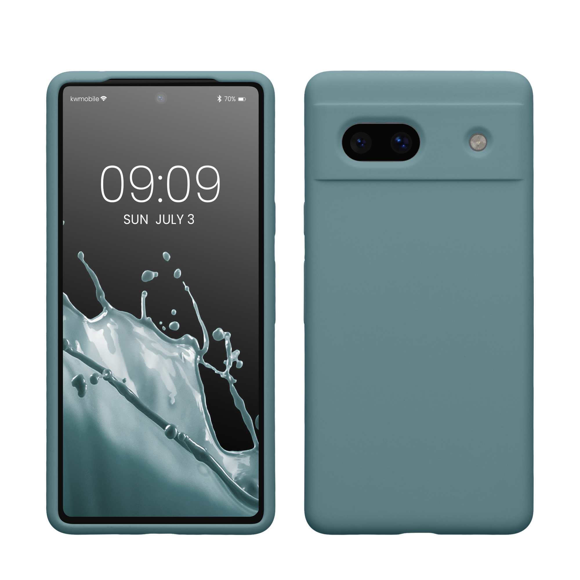 TPU silikonový kryt pro Google Pixel 7a, měkký povrch kwmobile ‑ kamenná béžová
