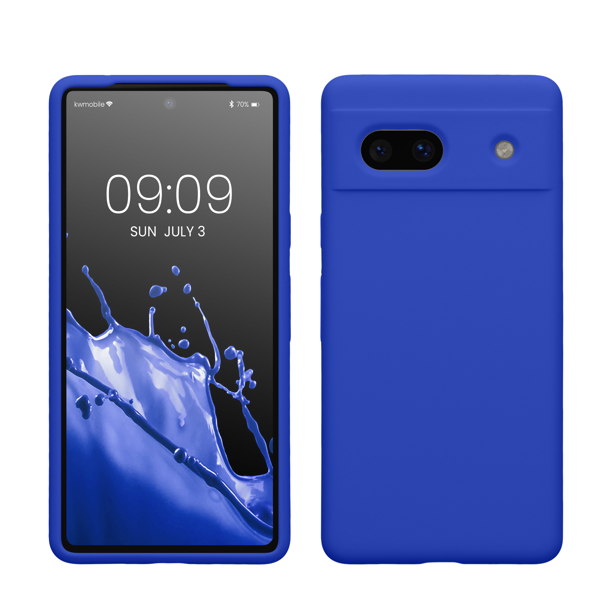 TPU silikonový kryt pro Google Pixel 7a, měkký povrch kwmobile ‑ baltská modrá