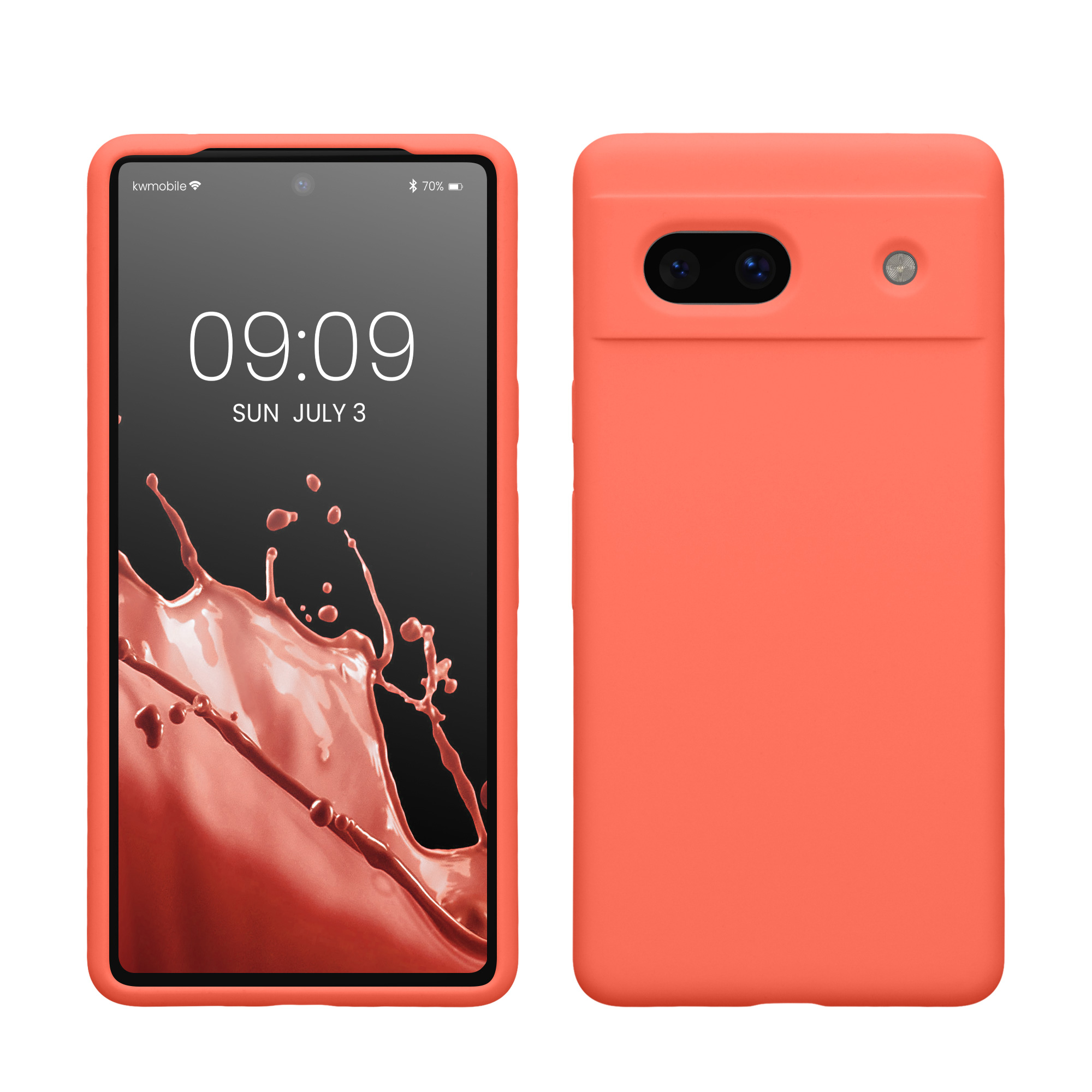 TPU kryt kwmobile Google Pixel 7a - Vivid Coral