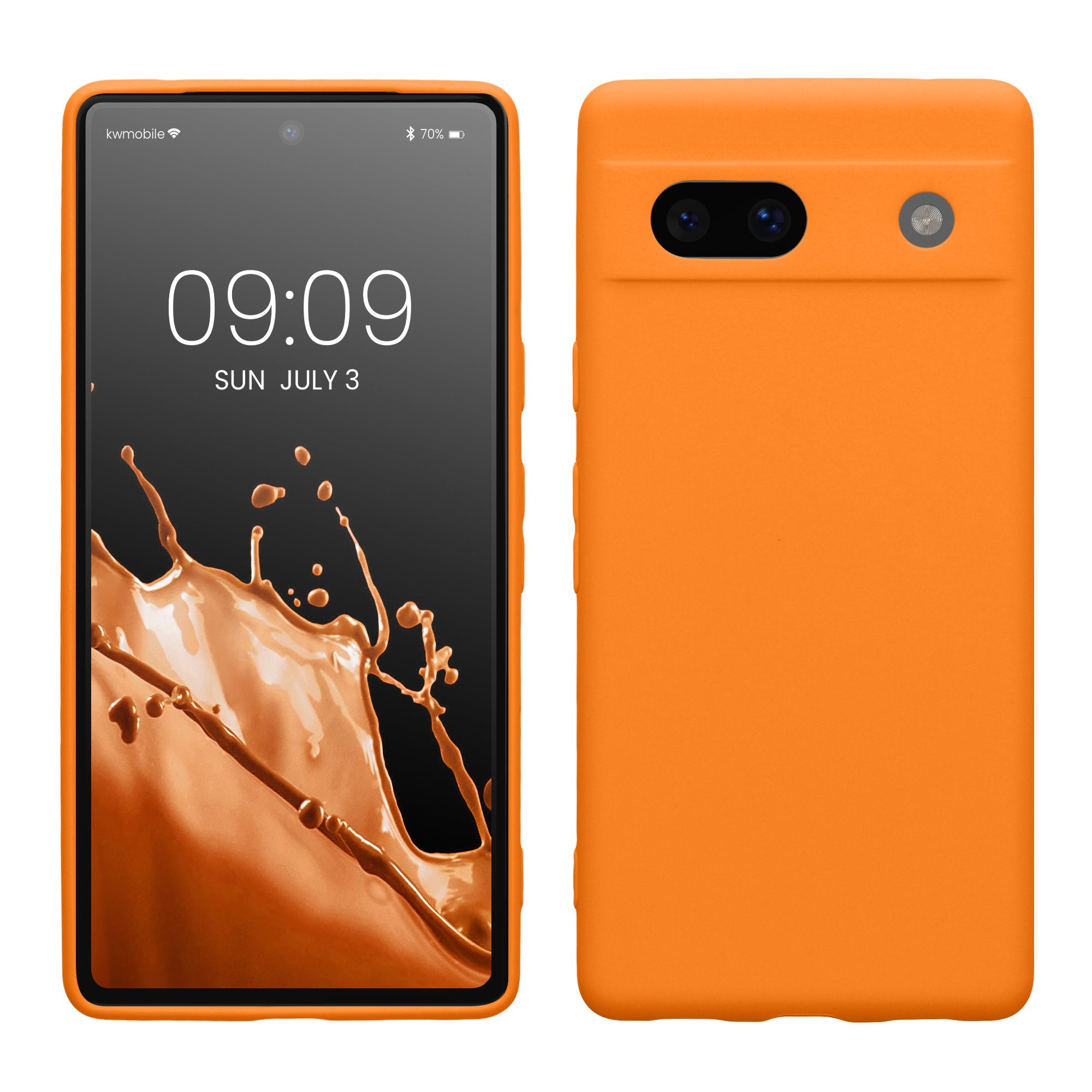 TPU kryt kwmobile Google Pixel 7a - ovocně oranžový