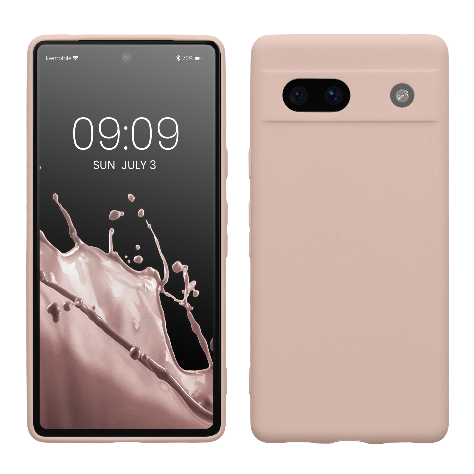 TPU kryt kwmobile Google Pixel 7a - Coconut Swirl